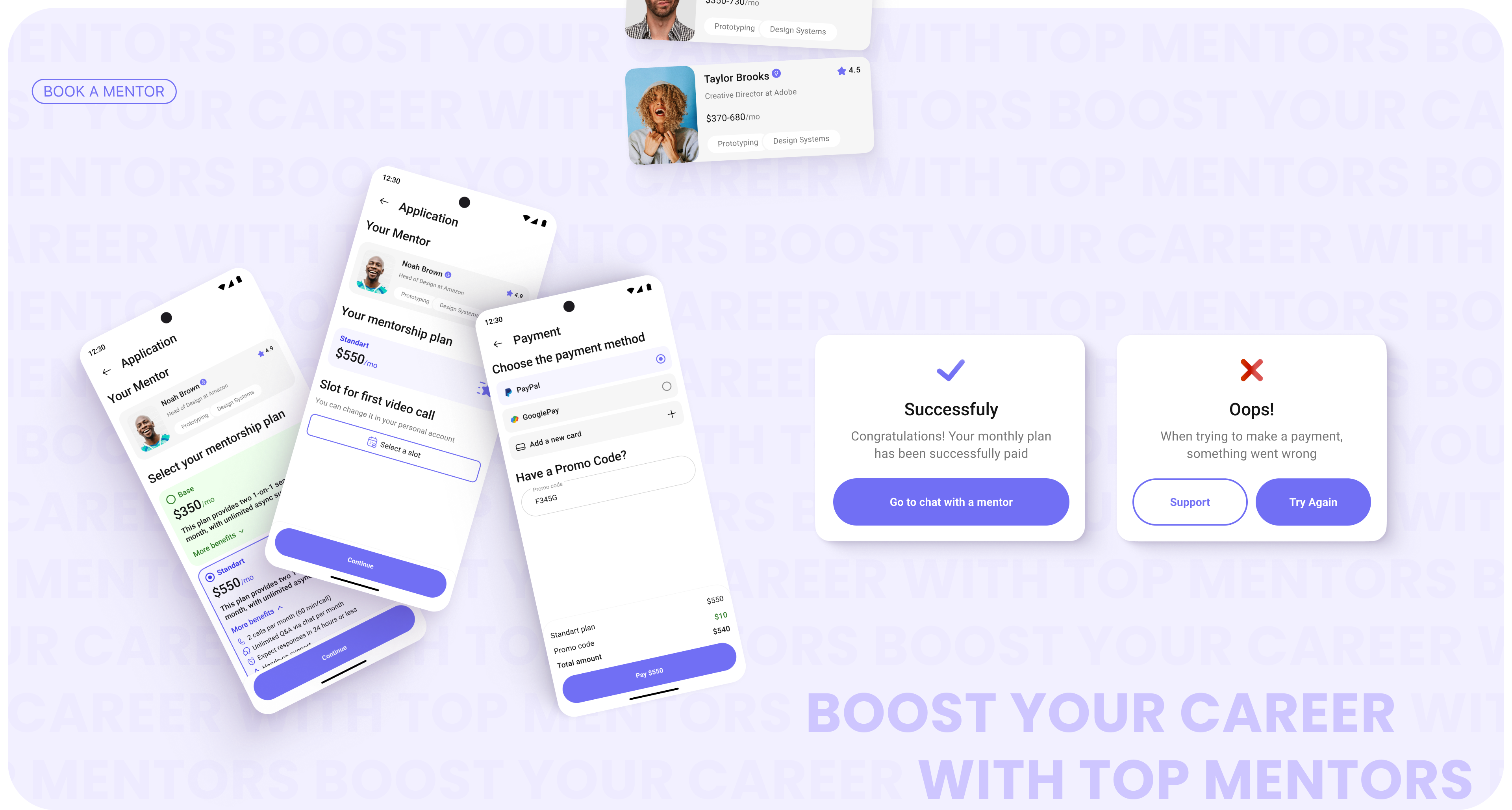 A Mentoring App Concept | Android — Изображение №12 — Интерфейсы на Dprofile