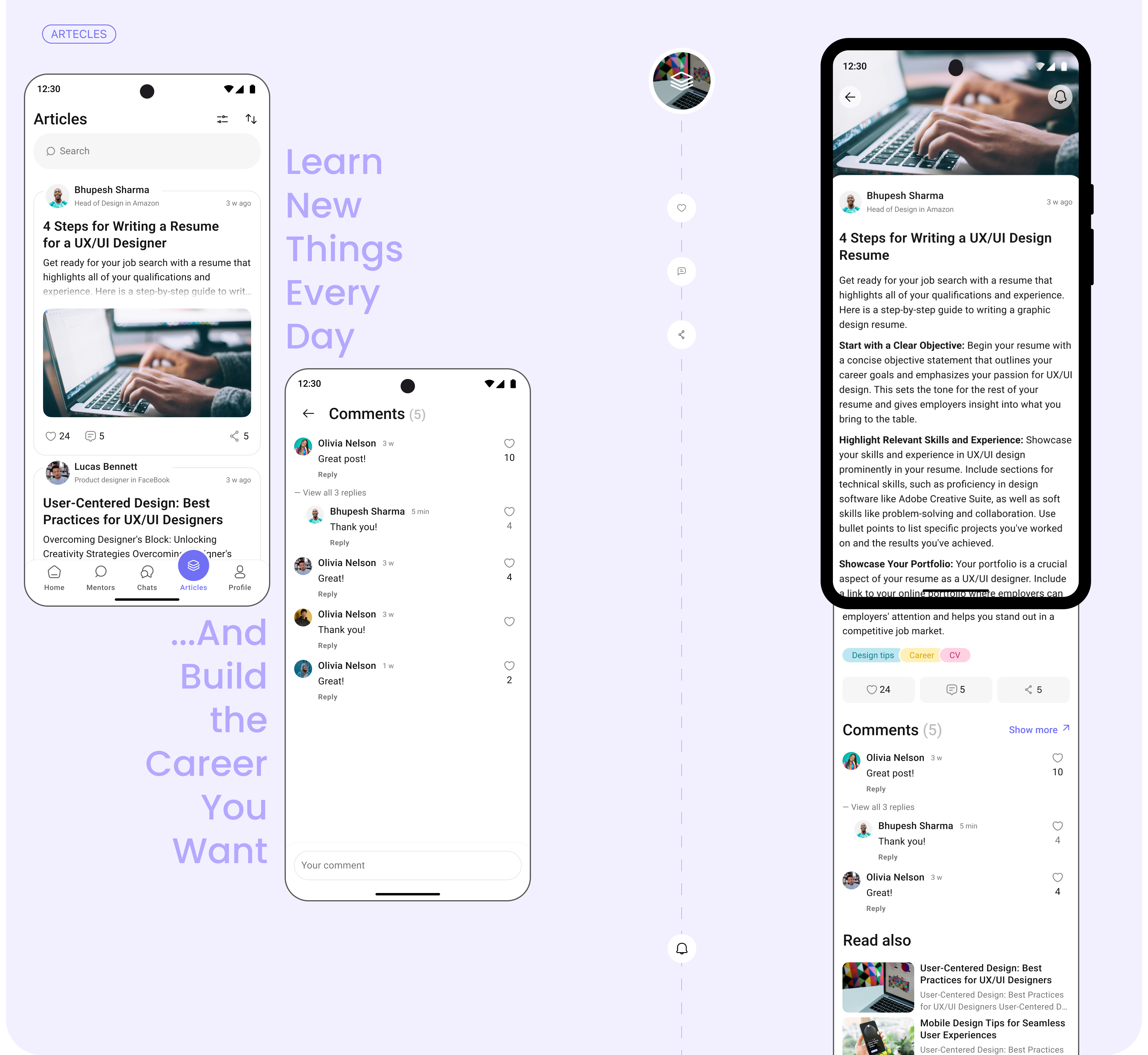 A Mentoring App Concept | Android — Изображение №18 — Интерфейсы на Dprofile