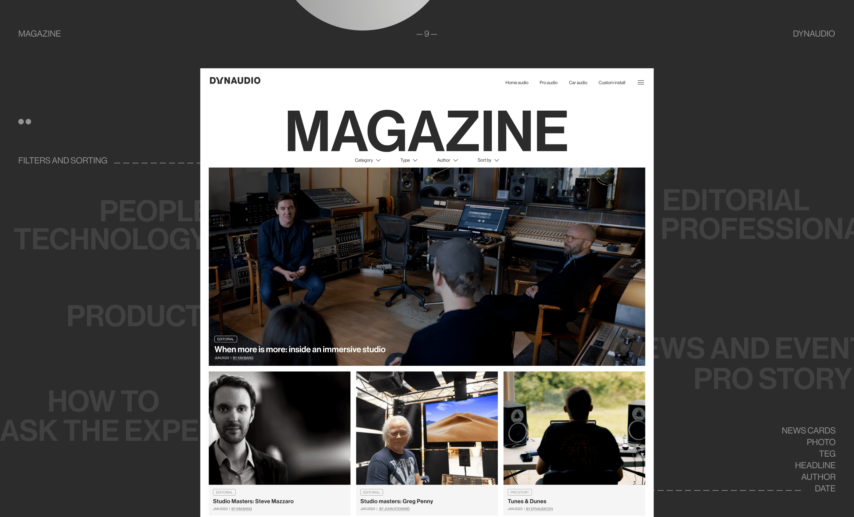 Dynaudio. Website redesign concept — Изображение №12 — Интерфейсы на Dprofile