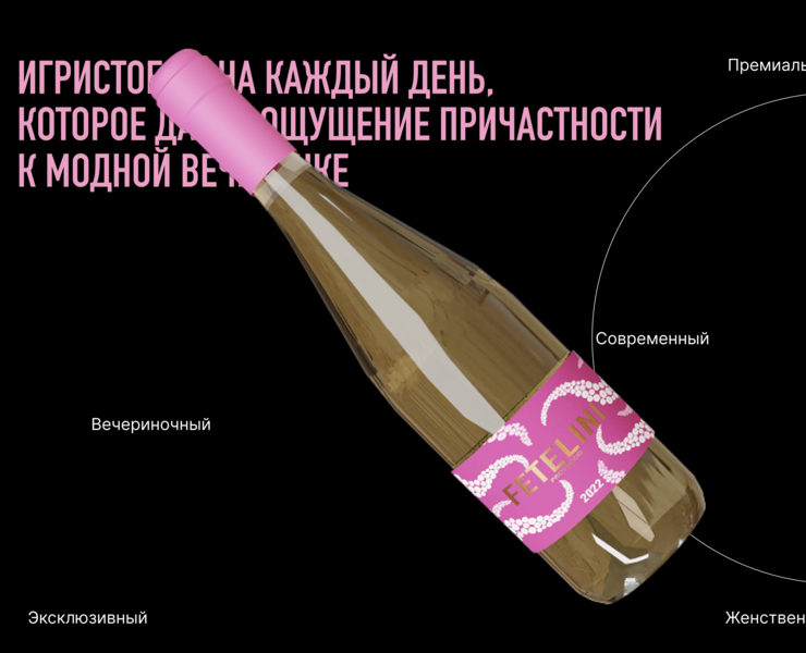Упаковка вина | FETELINI — Брендинг, Графика на Dprofile