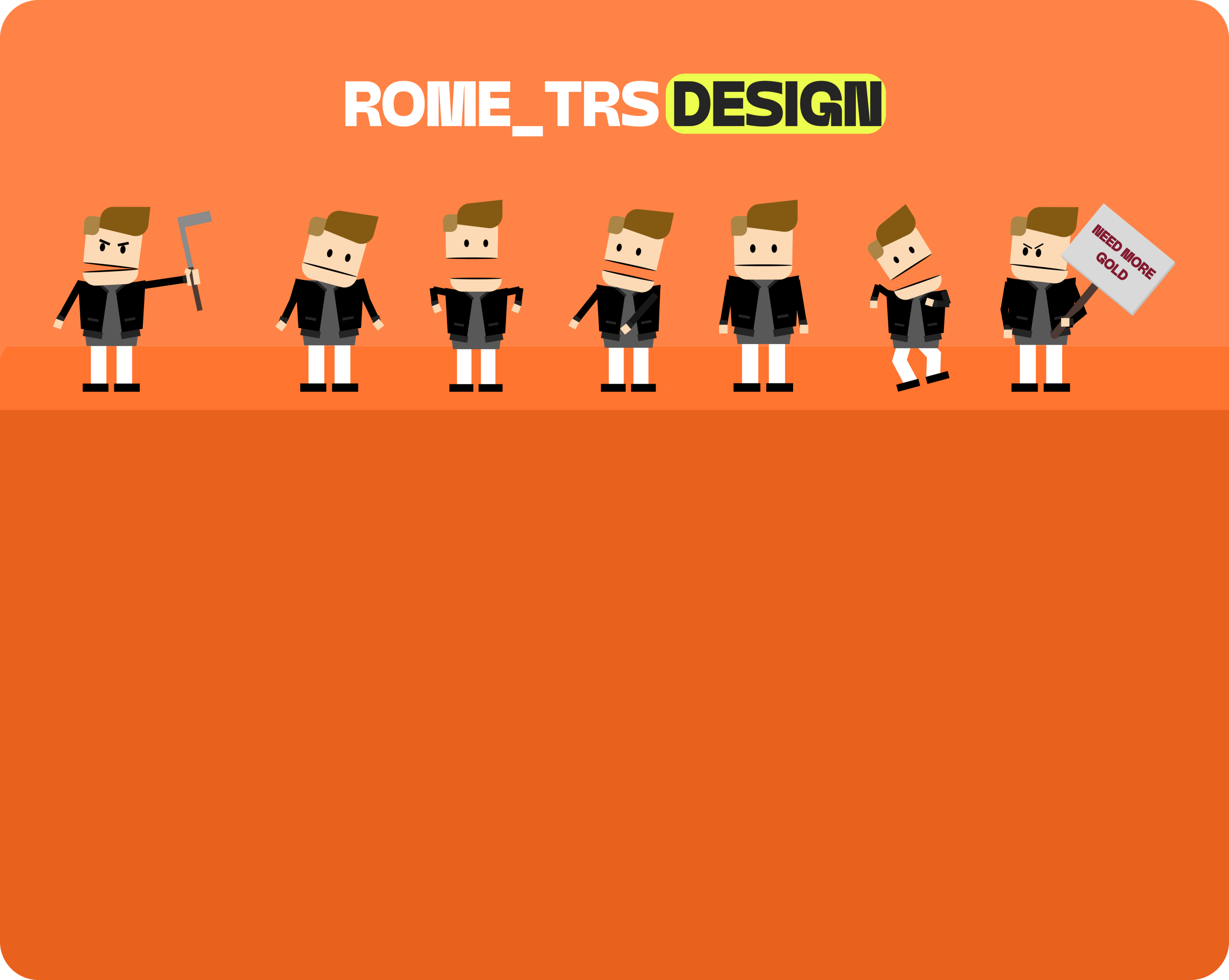 Упаковка личного бренда дизайнера  ROME TRS — Изображение №6 — Брендинг, Иллюстрация на Dprofile