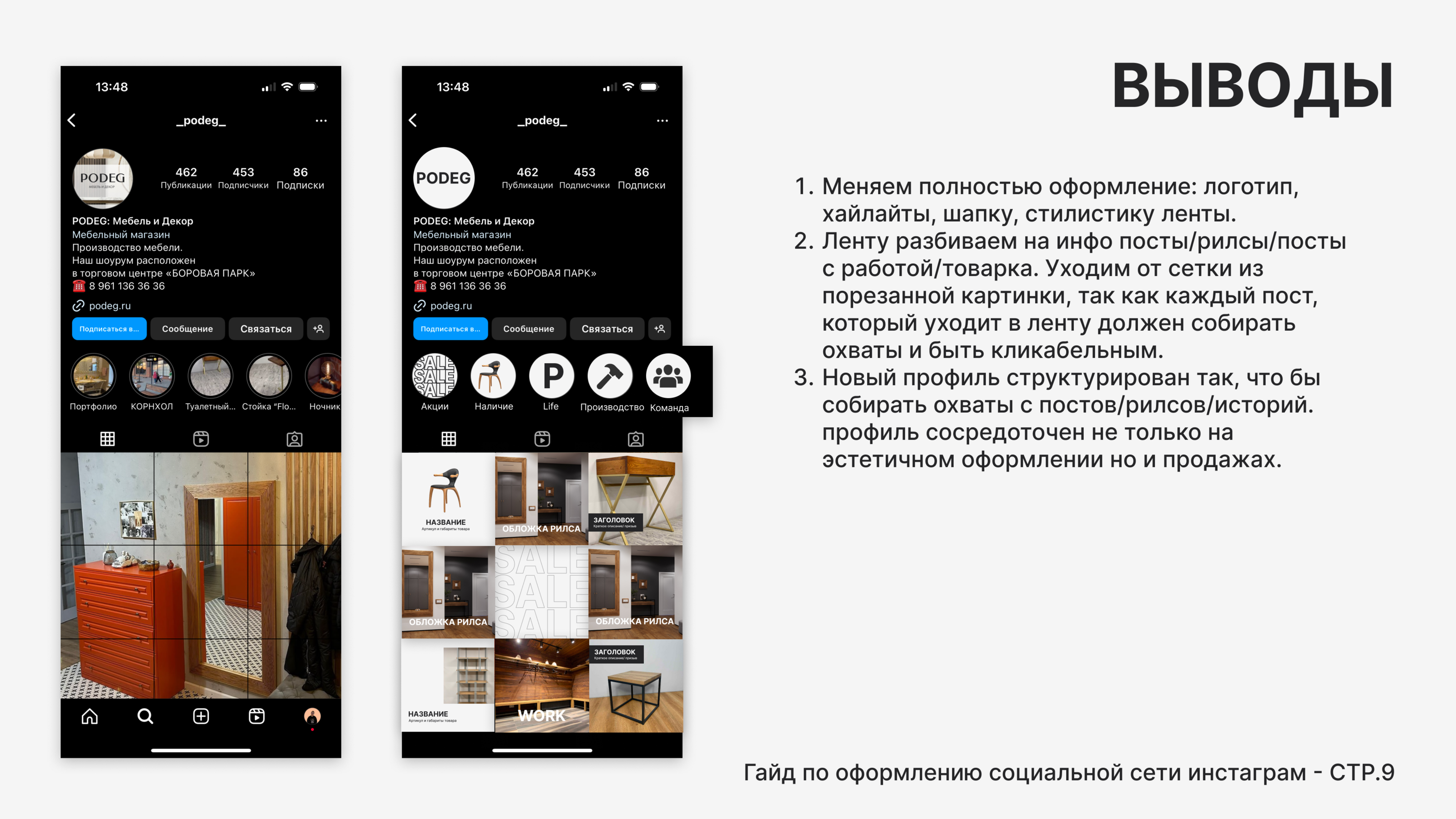 Гайд для социальной сети мебельного производства — Изображение №10 — Брендинг, Графика на Dprofile