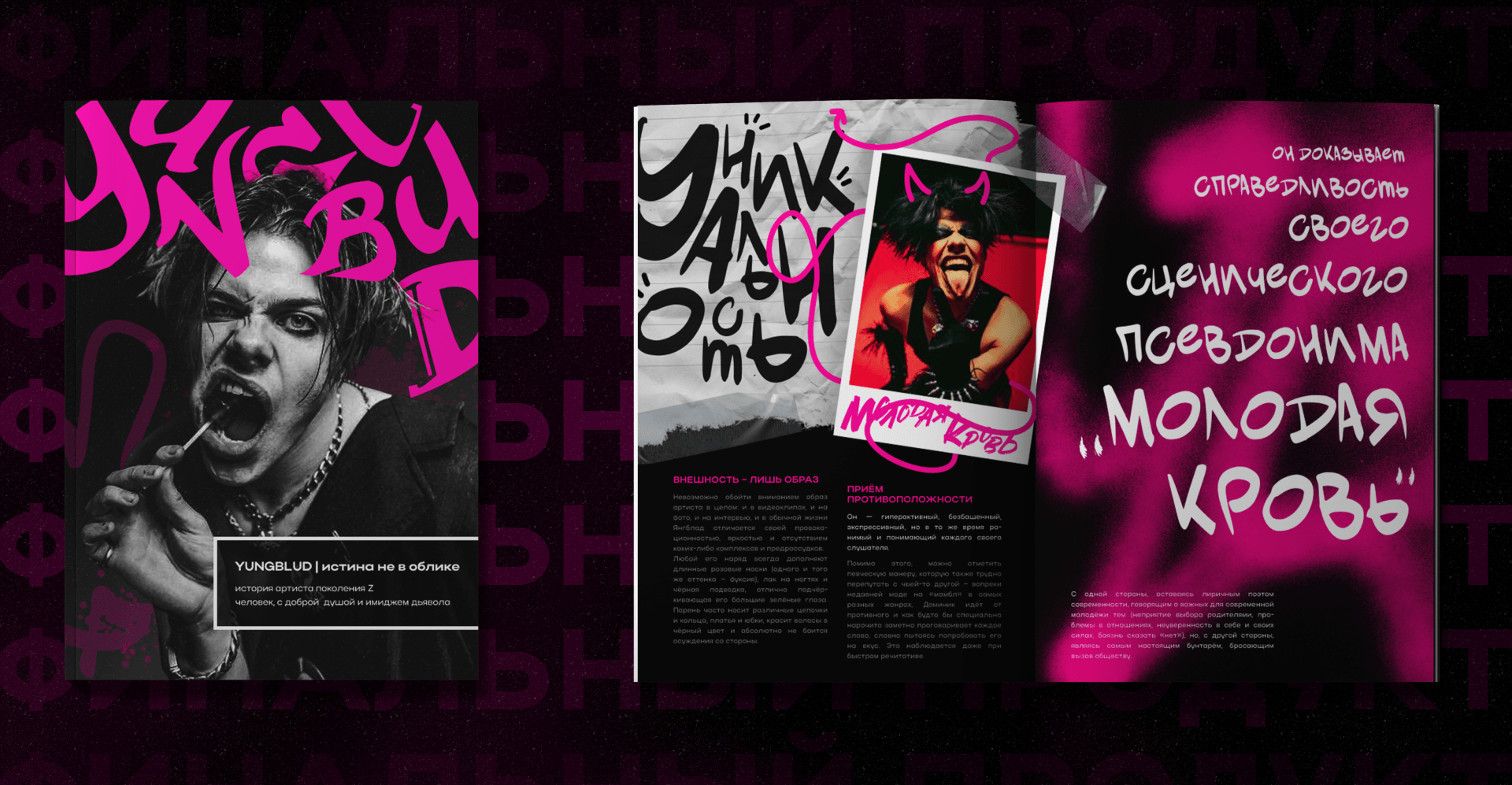 MAGAZINE | ДИЗАЙН ЖУРНАЛА | YUNGBGLUD — Изображение №8 — Брендинг на Dprofile
