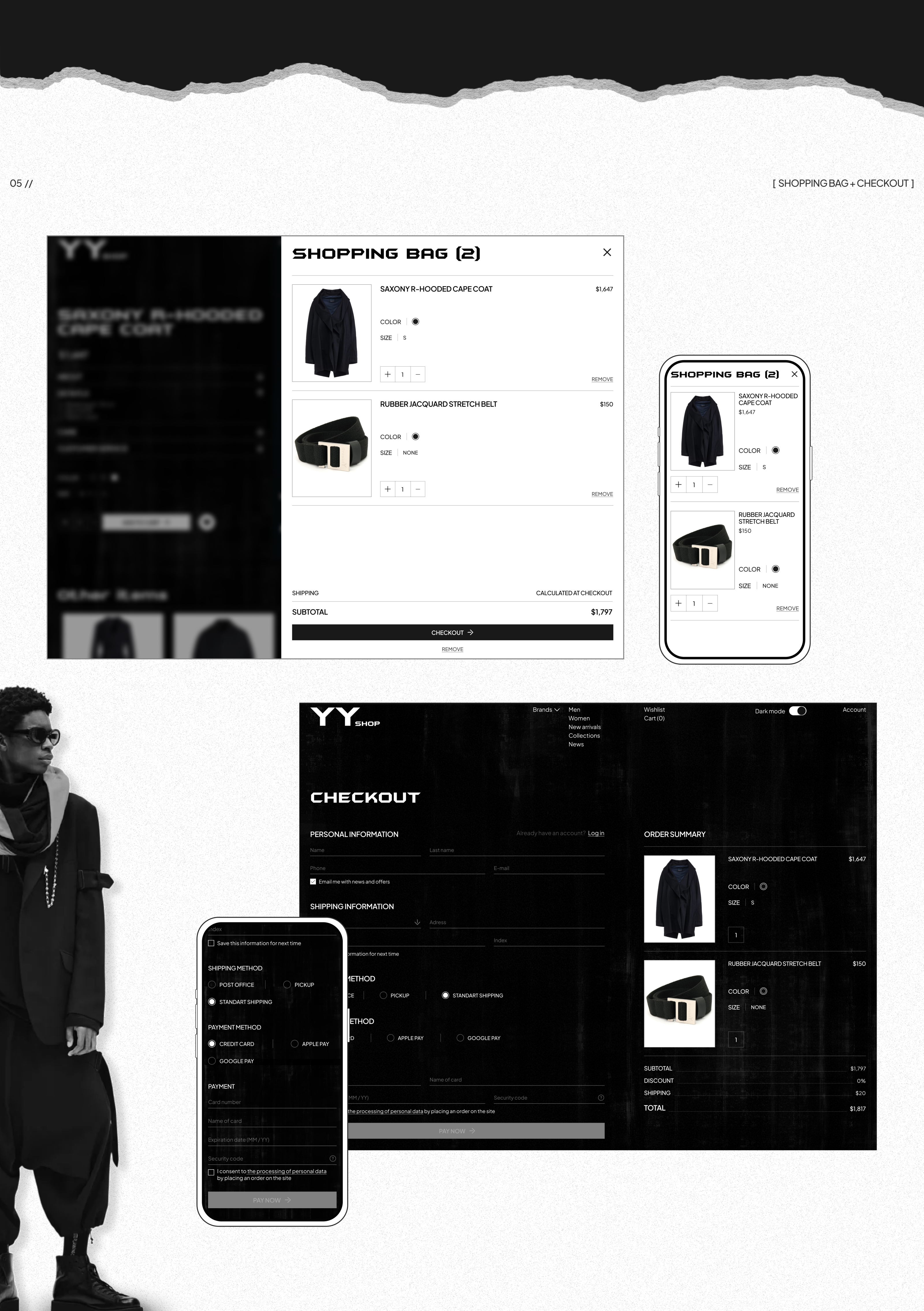 Yohji Yamamoto Shop | E-commerce — Изображение №6 — Интерфейсы на Dprofile