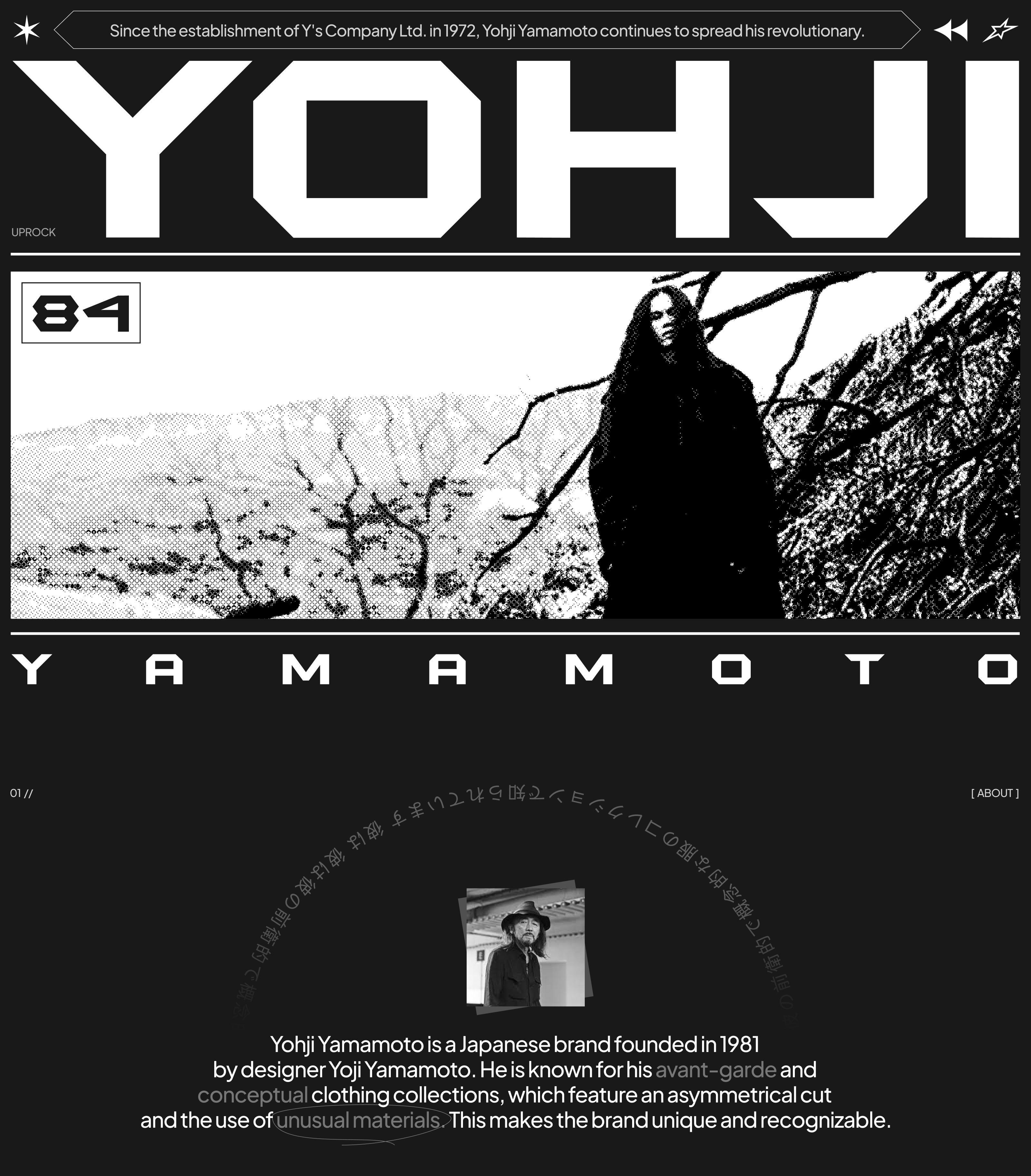 Yohji Yamamoto Shop | E-commerce — Изображение №1 — Интерфейсы на Dprofile