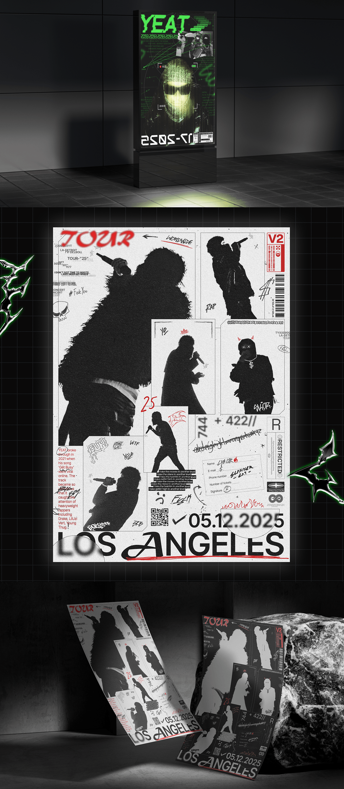 POSTER COLLECTION {YEAT} — Изображение №2 — Графика, Маркетинг на Dprofile
