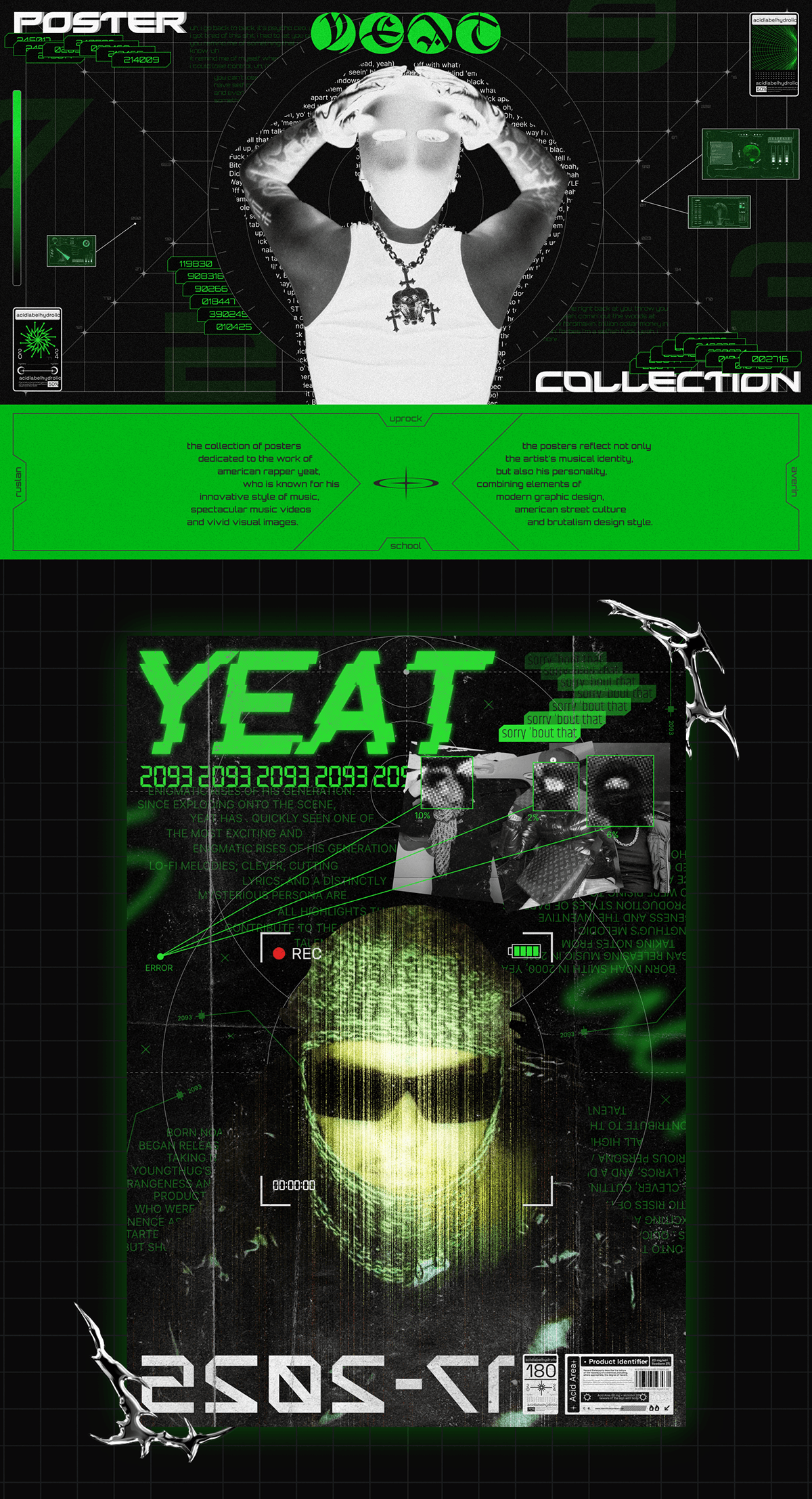 POSTER COLLECTION {YEAT} — Изображение №1 — Графика, Маркетинг на Dprofile