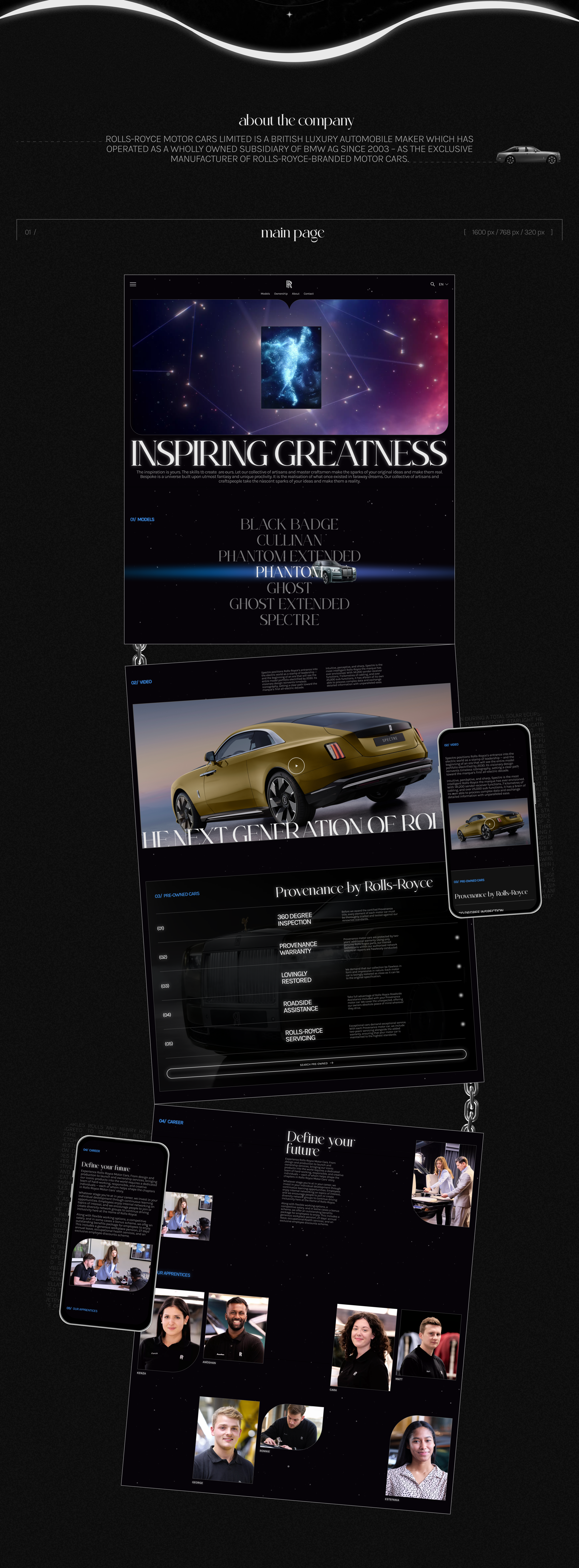 Rolls-Royce | Corporate Website Redesign — Изображение №2 — Интерфейсы на Dprofile