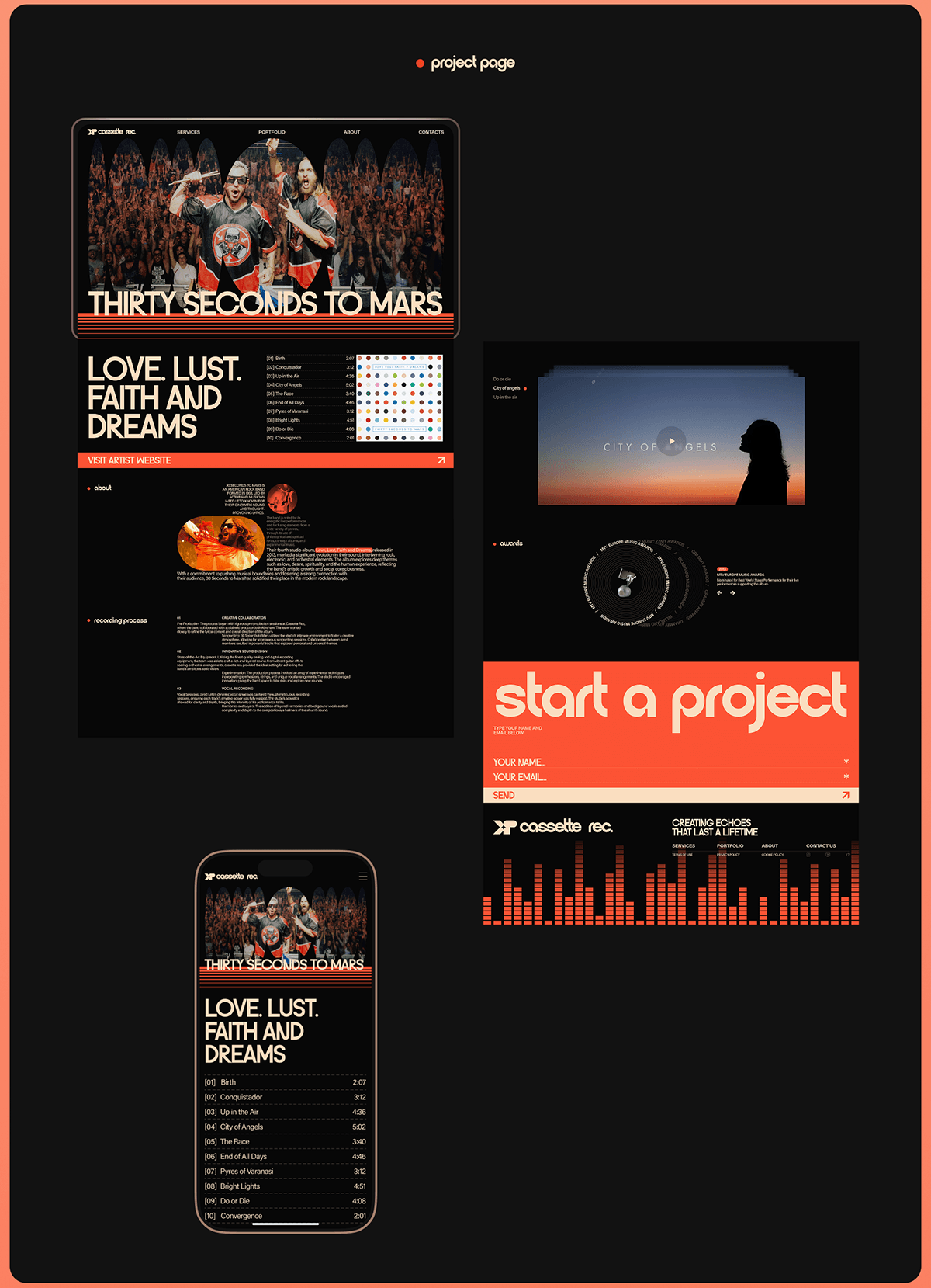cassette rec. | corporate design concept — Изображение №5 — Интерфейсы на Dprofile
