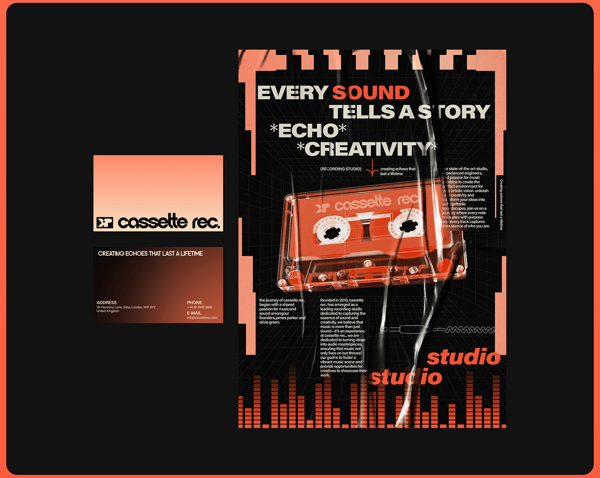 cassette rec. | corporate design concept — Изображение №8 — Интерфейсы на Dprofile