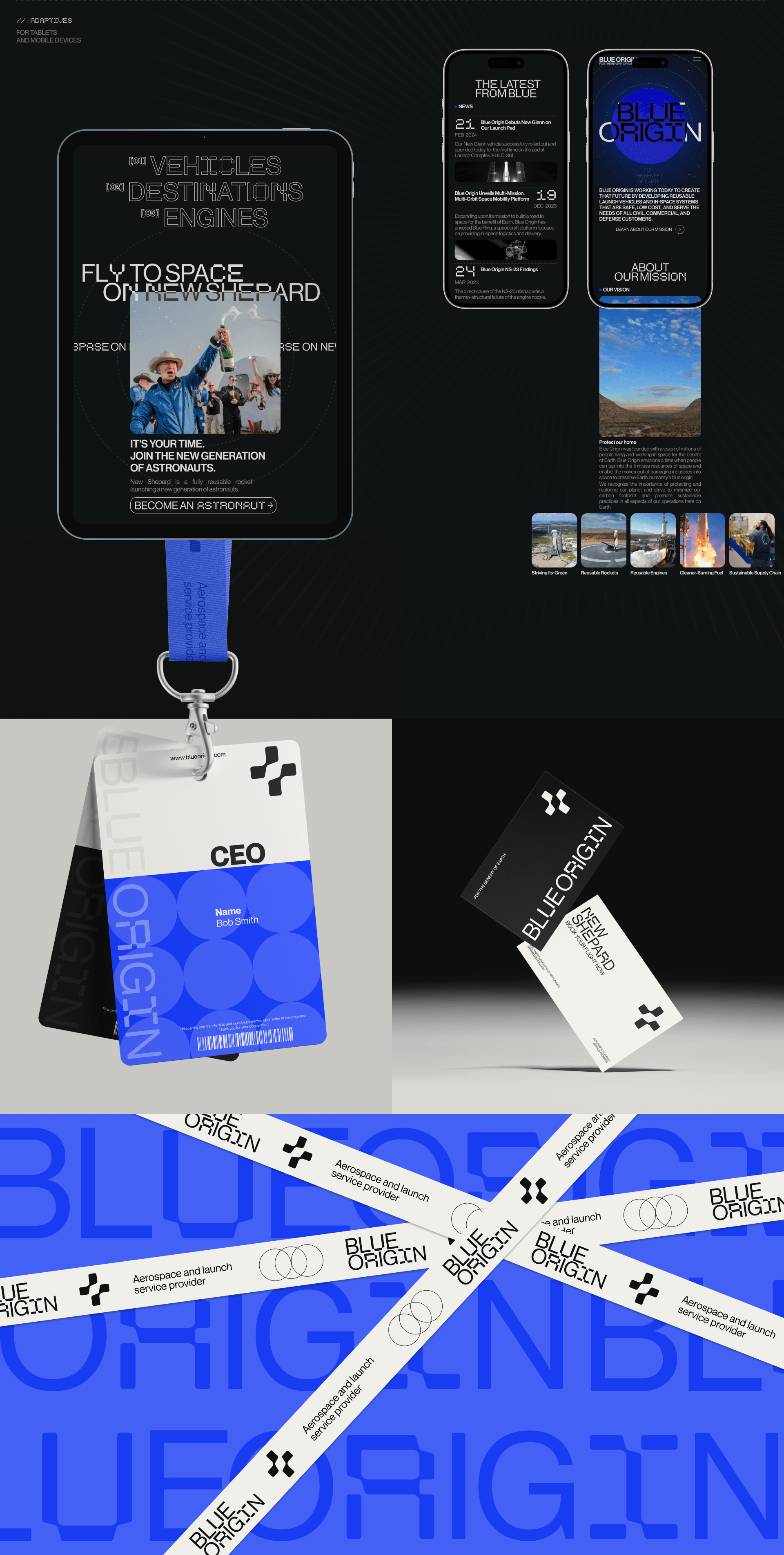 BLUE ORIGIN | Corporate Redesign concept — Изображение №3 — Интерфейсы на Dprofile