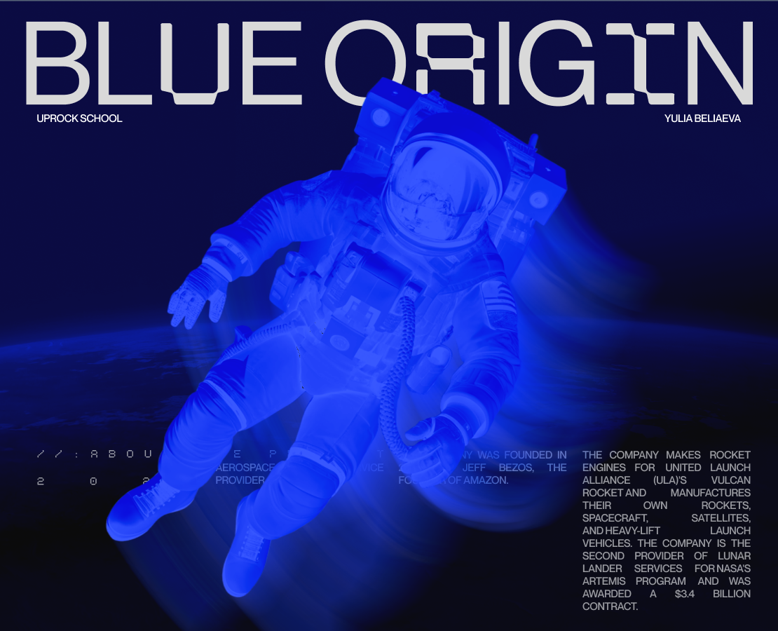 BLUE ORIGIN | Corporate Redesign concept — Интерфейсы на Dprofile