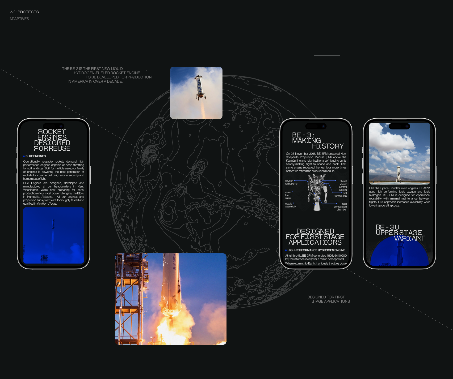 BLUE ORIGIN | Corporate Redesign concept — Изображение №5 — Интерфейсы на Dprofile