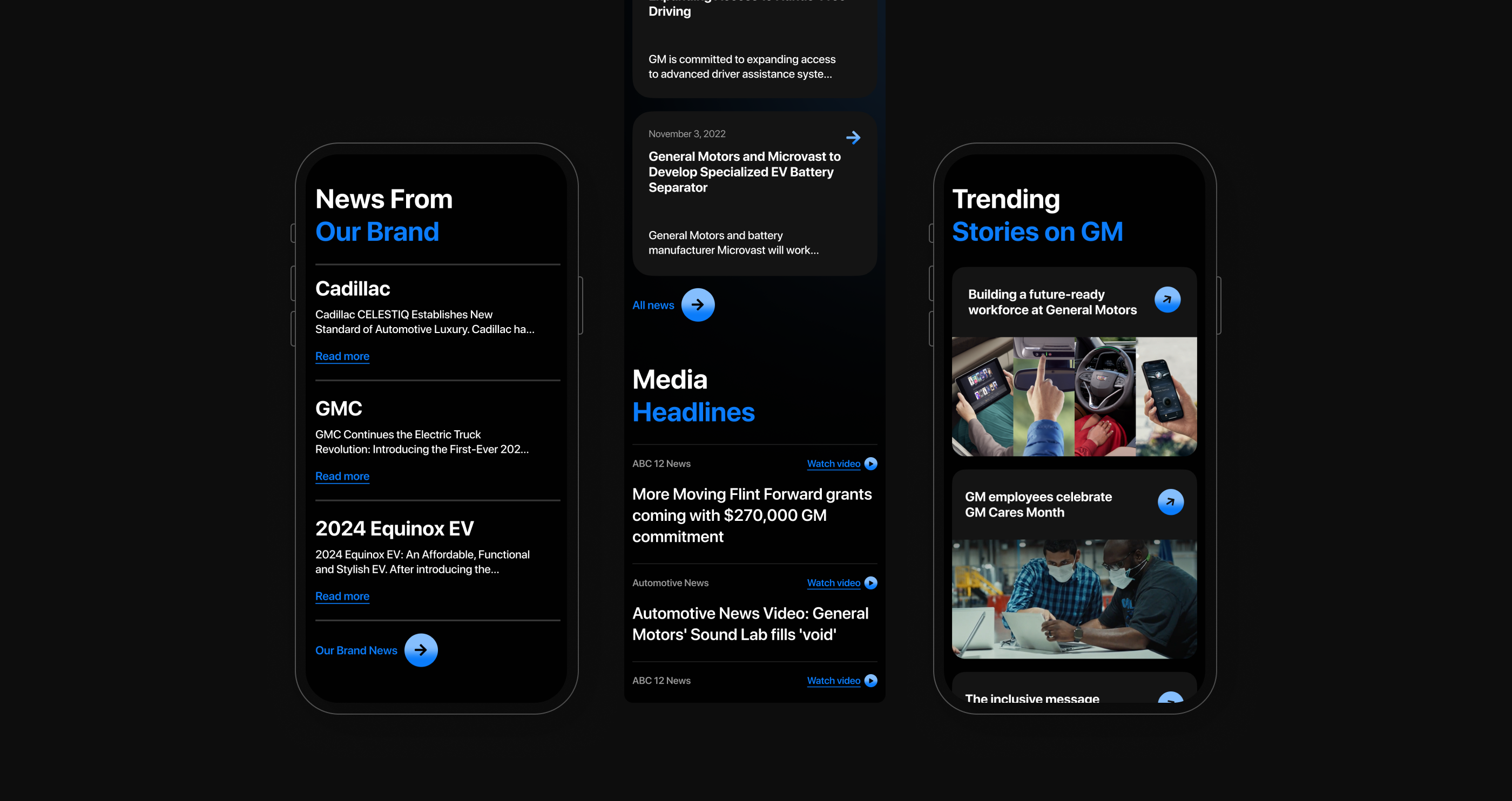 General Motors | Website Concept — Изображение №25 — Брендинг, Интерфейсы на Dprofile