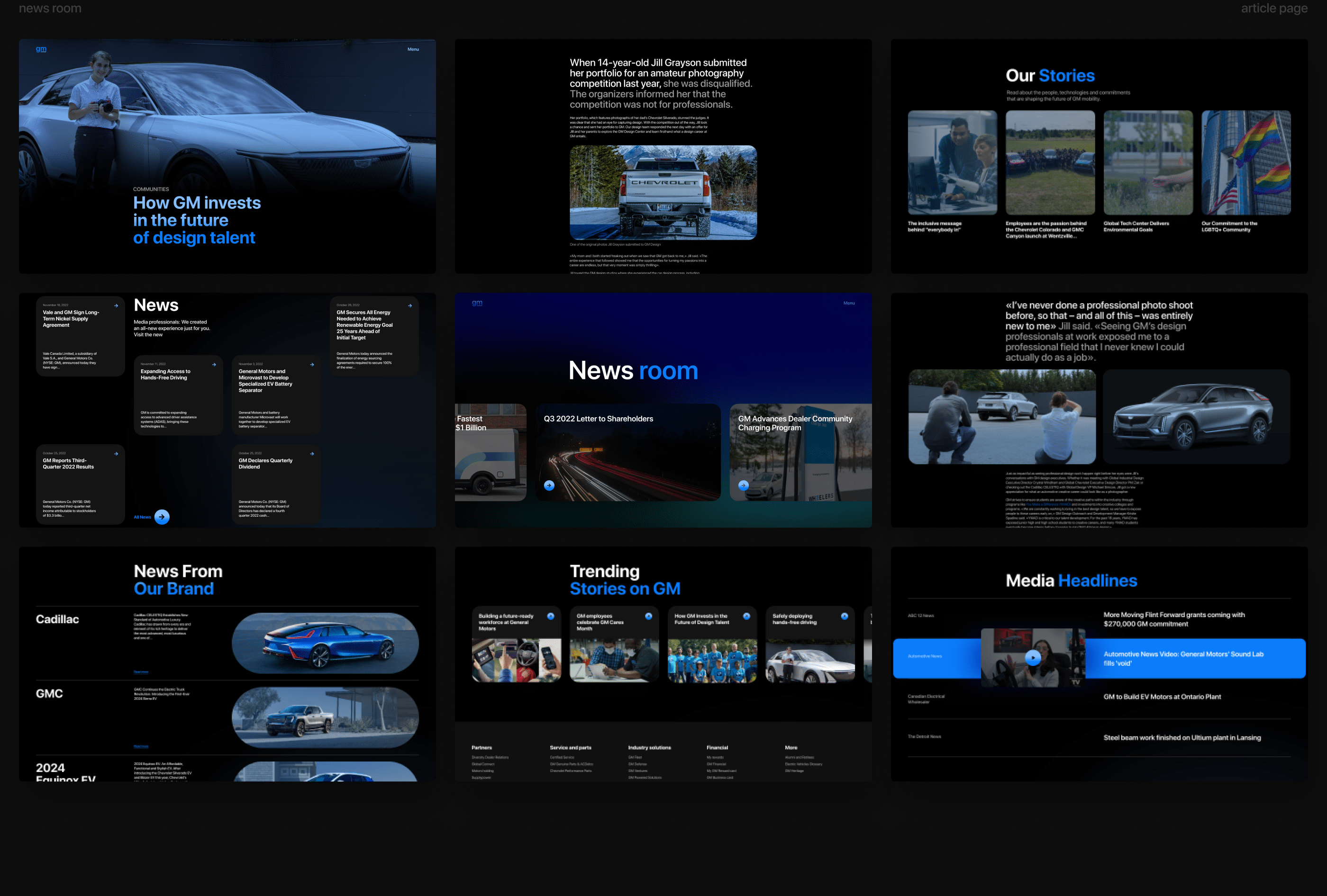 General Motors | Website Concept — Изображение №22 — Брендинг, Интерфейсы на Dprofile