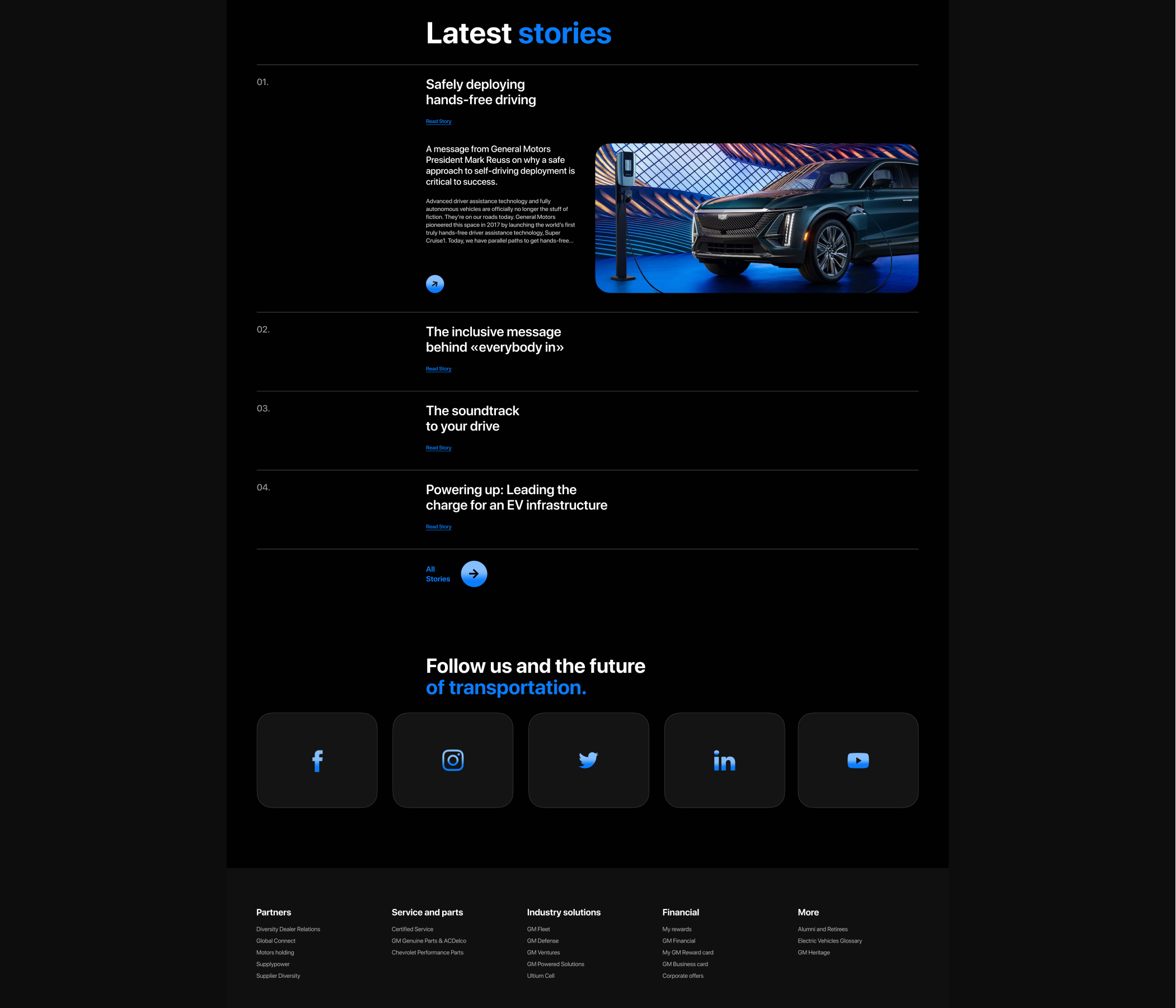 General Motors | Website Concept — Изображение №4 — Брендинг, Интерфейсы на Dprofile