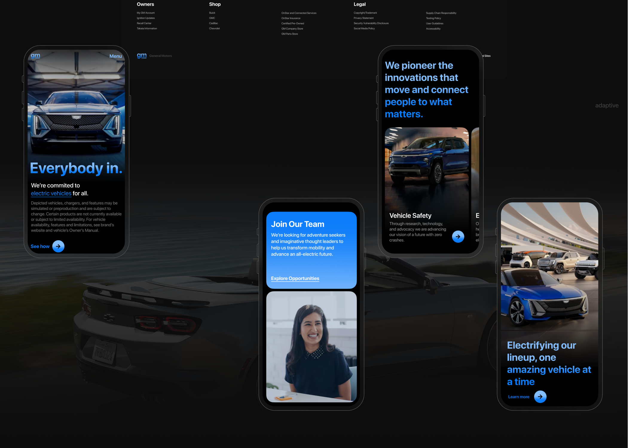 General Motors | Website Concept — Изображение №5 — Брендинг, Интерфейсы на Dprofile