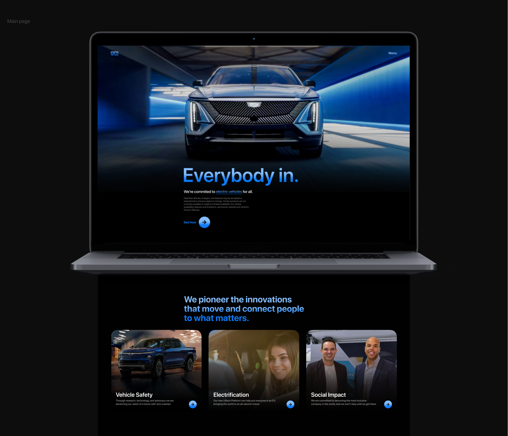 General Motors | Website Concept — Изображение №2 — Брендинг, Интерфейсы на Dprofile