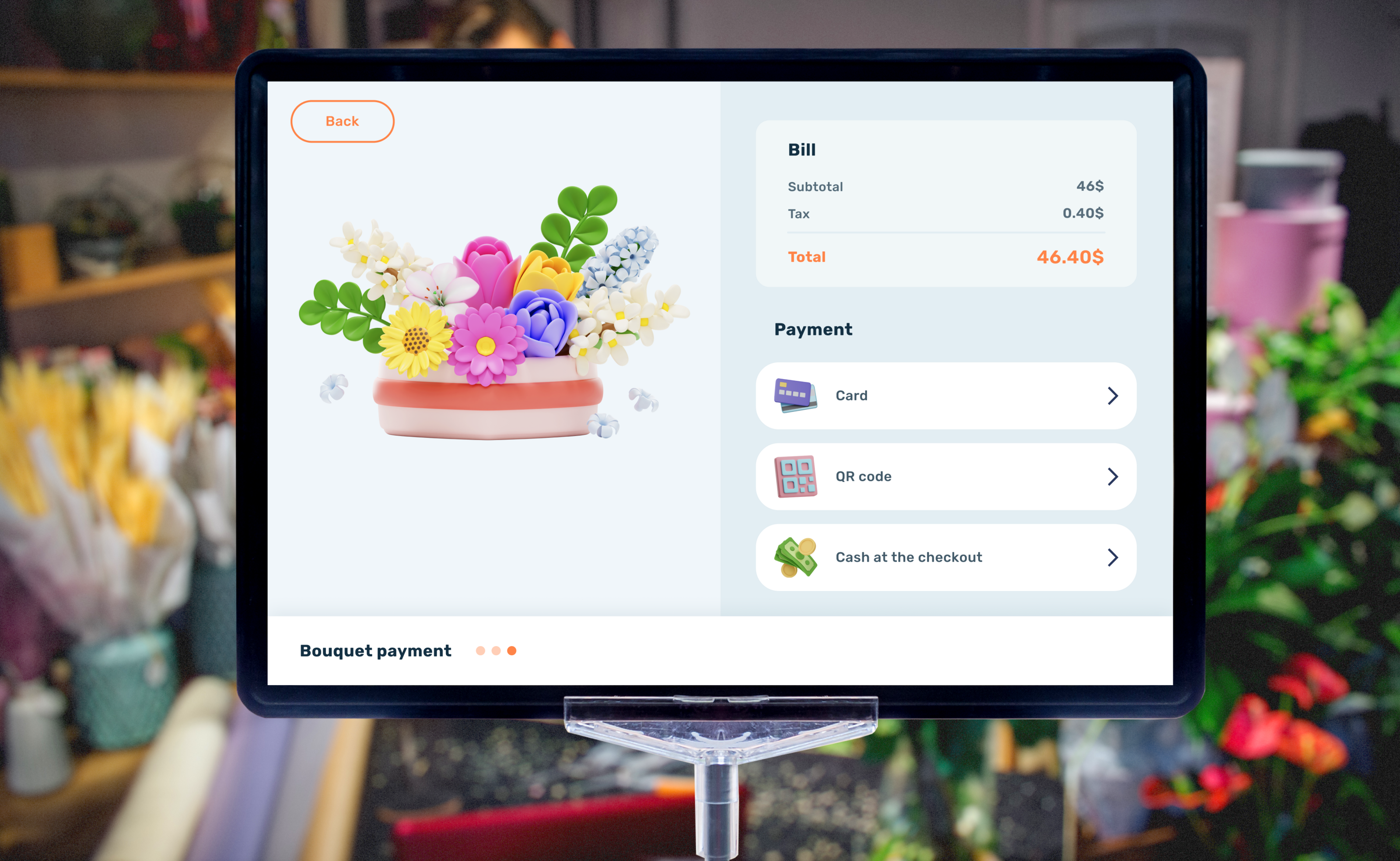 Flower shop terminal — Изображение №3 — Интерфейсы на Dprofile