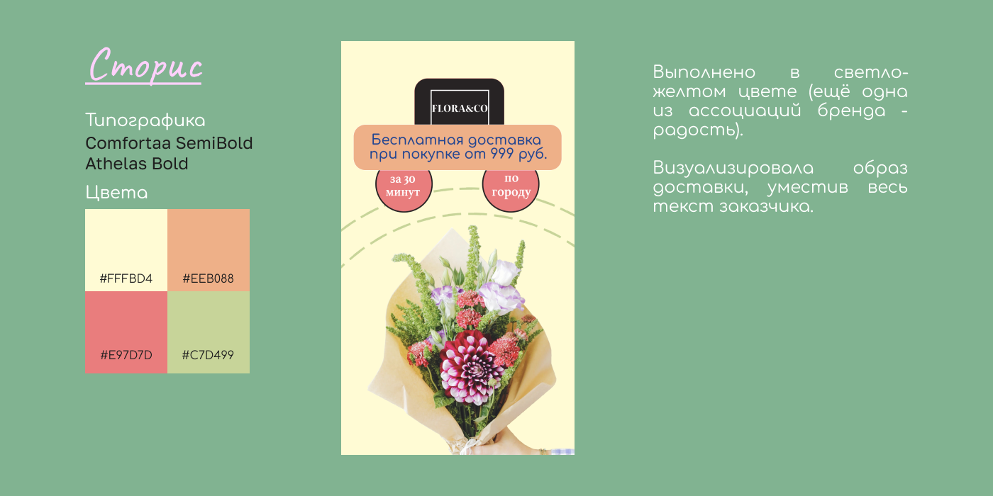 Пост и сторис для цветочного магазина — Изображение №6 — Брендинг, Маркетинг на Dprofile