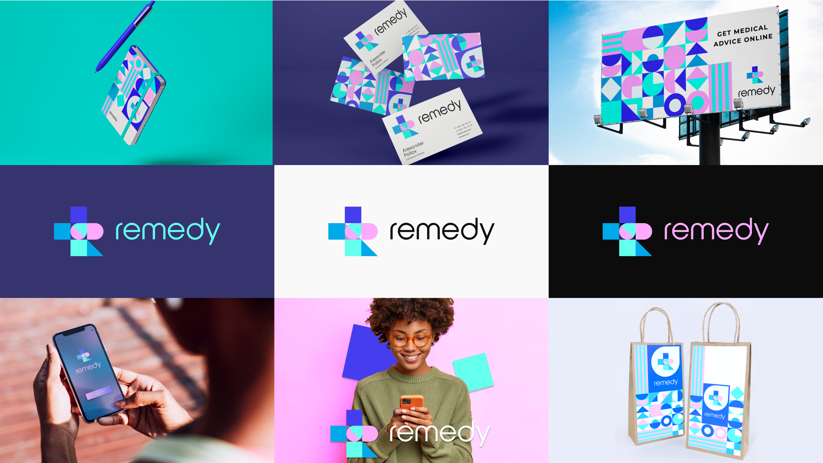 Брендинг онлайн-платформы для улучшения здоровья Remedy — Изображение №9 — Брендинг на Dprofile