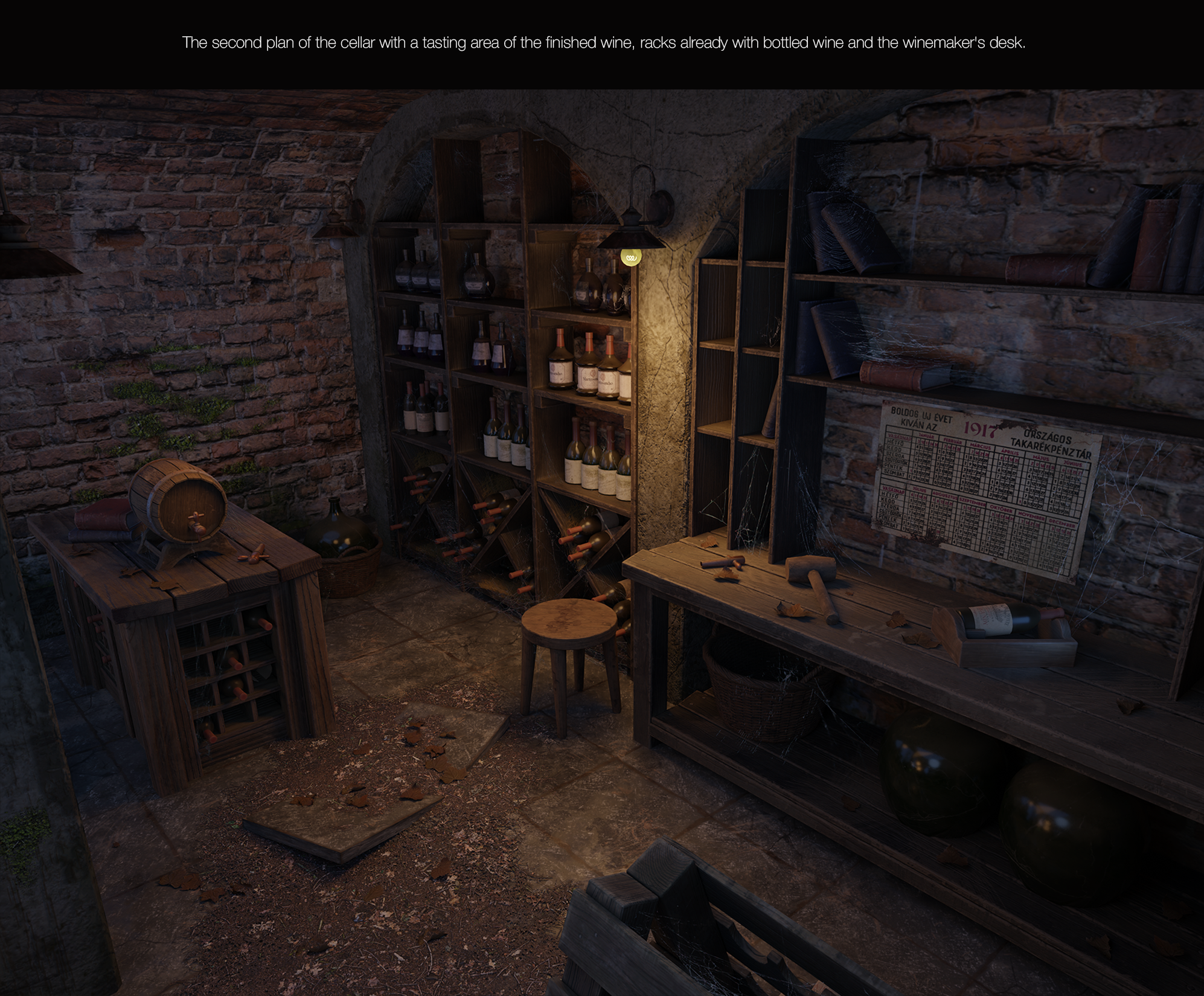 Game 3D location "Old Wine Cellar" — Изображение №4 — Графика, 3D на Dprofile