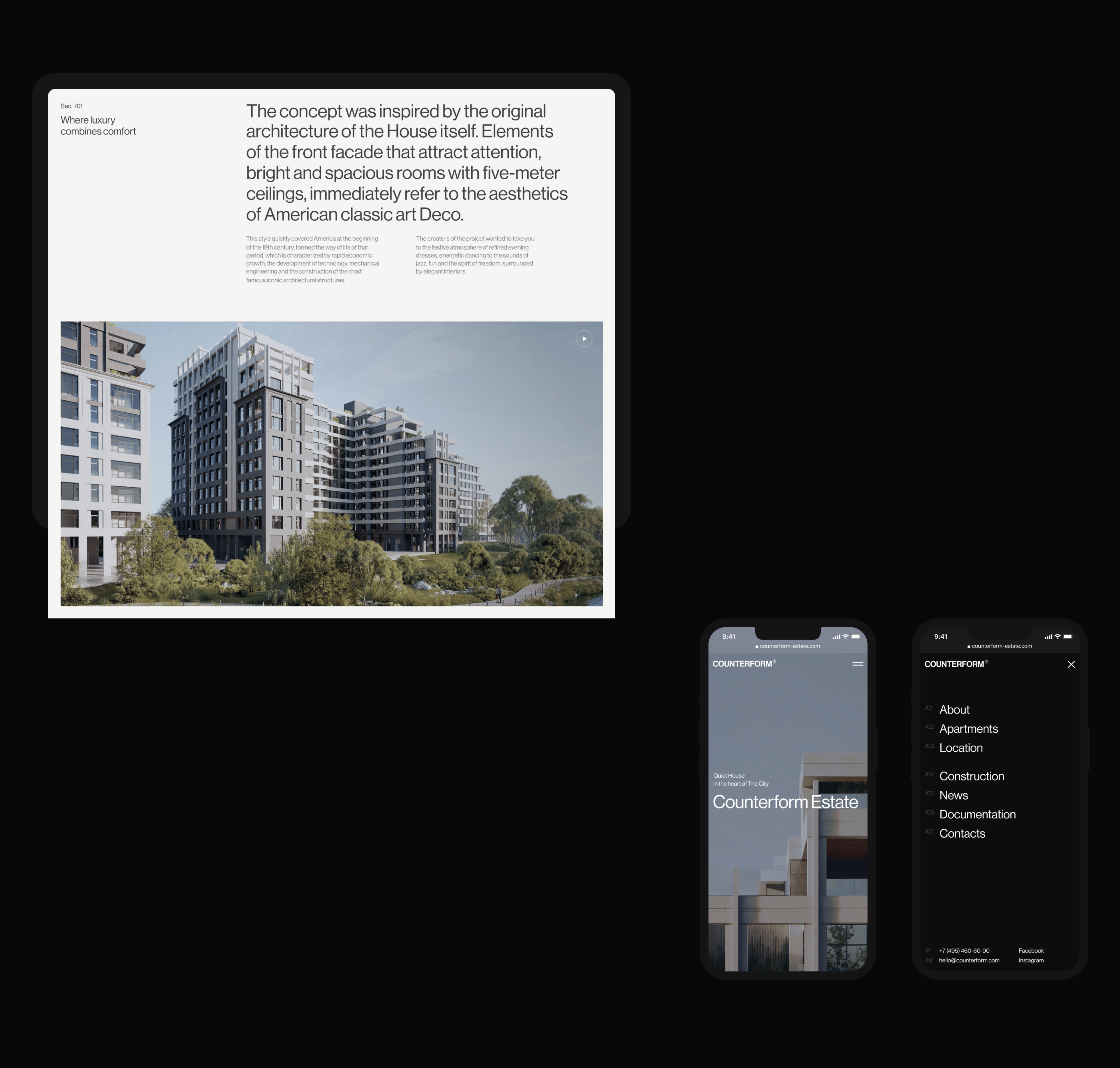 COUNTERFORM® — Premium Estate — Изображение №4 — Интерфейсы на Dprofile
