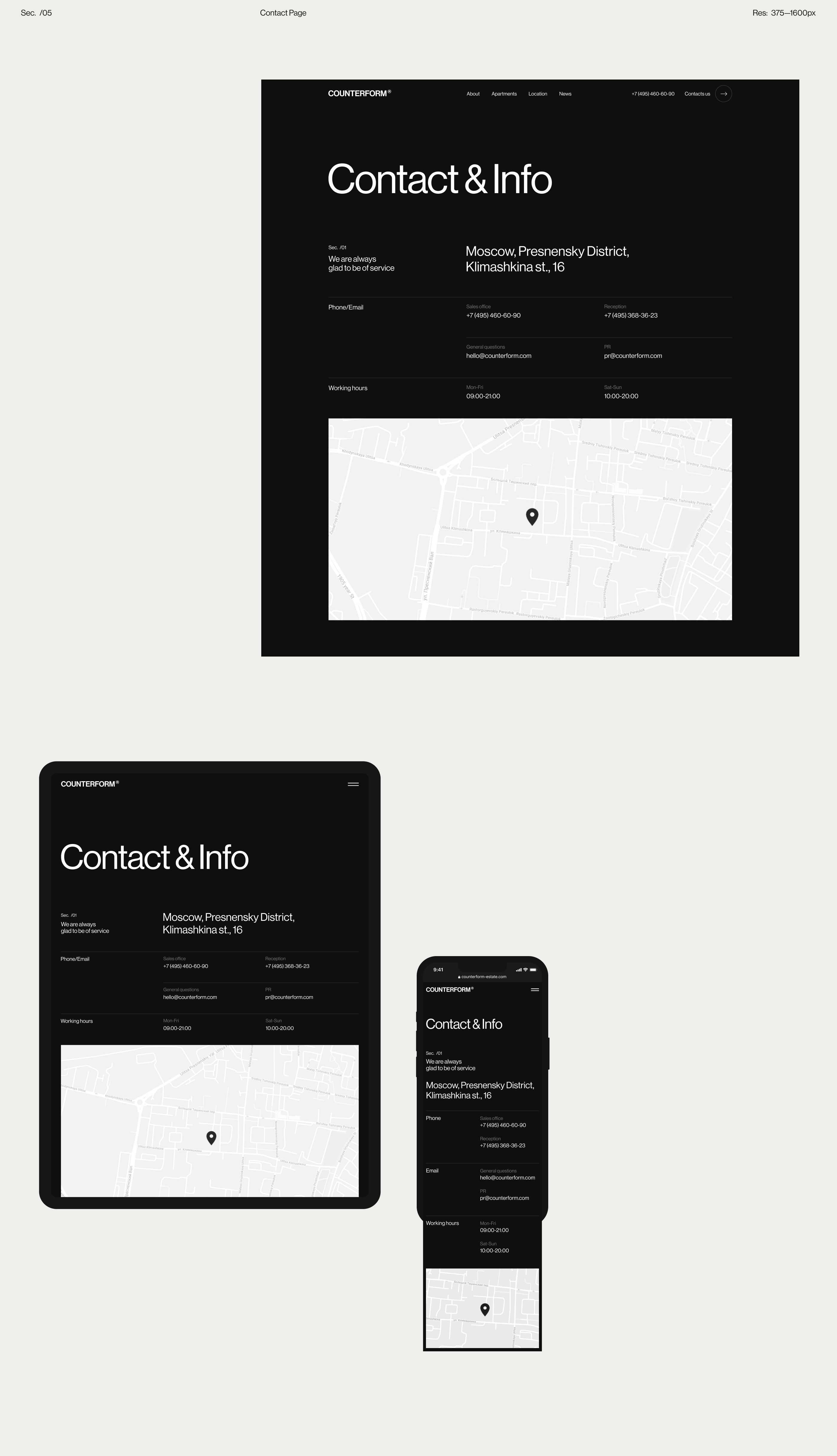 COUNTERFORM® — Premium Estate — Изображение №12 — Интерфейсы на Dprofile