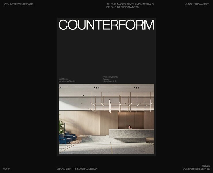 COUNTERFORM® — Premium Estate — Интерфейсы на Dprofile