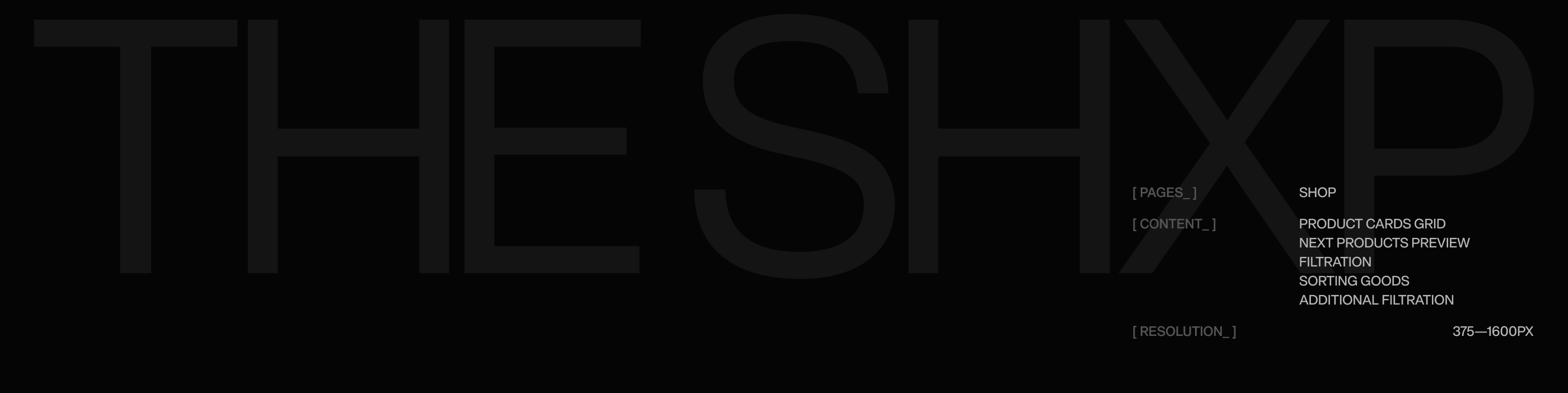 SHADXW® — Изображение №6 — Интерфейсы на Dprofile
