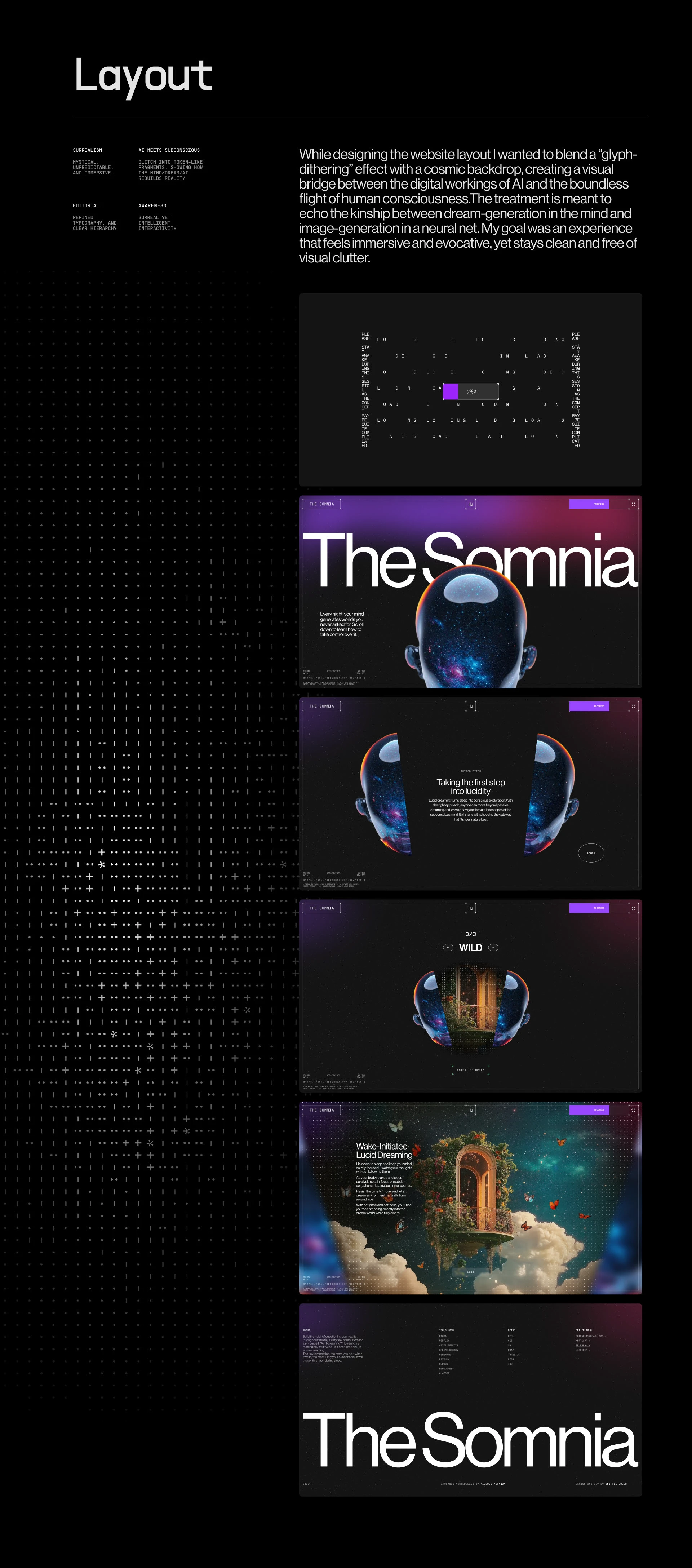 The Somnia - Website — Изображение №5 — Интерфейсы на Dprofile
