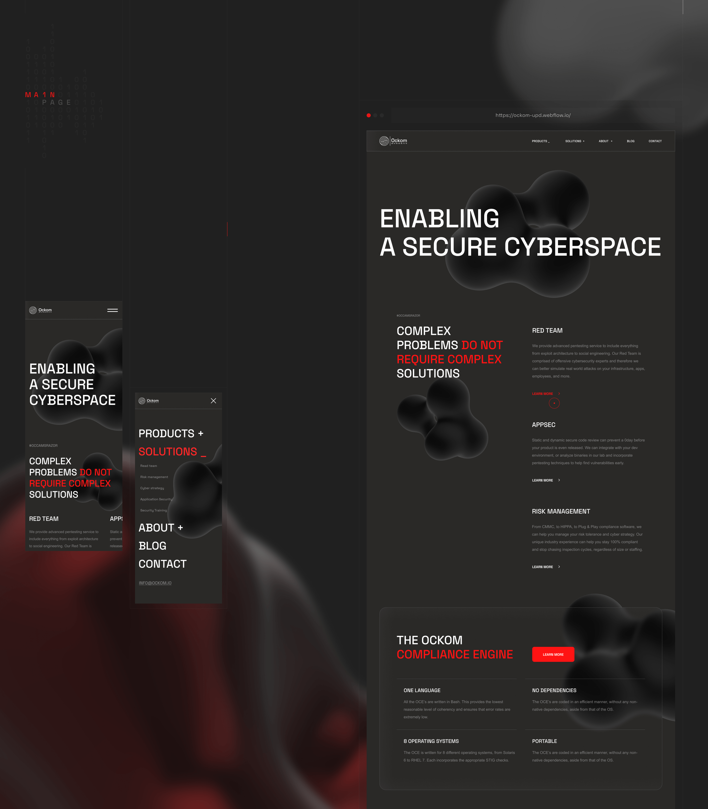 OCKOM. Simplifying Cybersecurity. For You — Изображение №3 — Интерфейсы, 3D на Dprofile