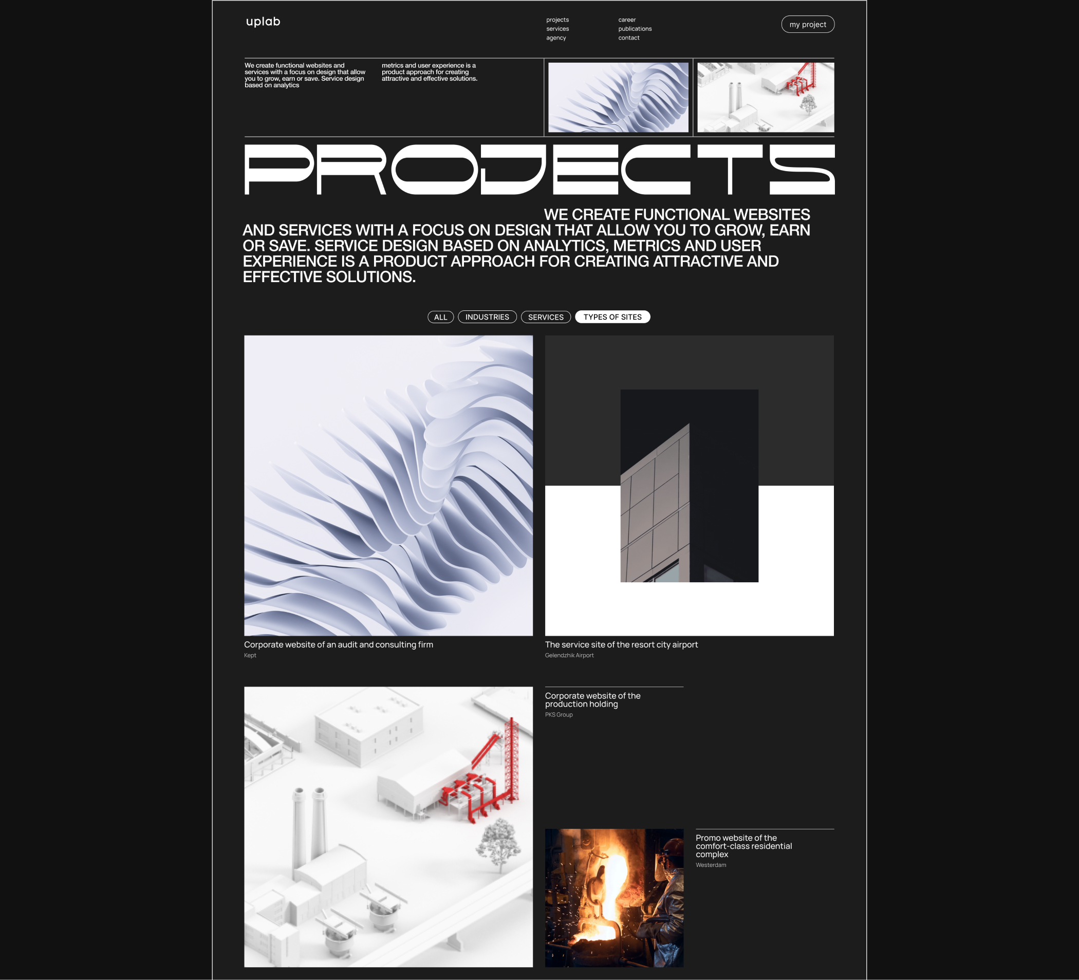 UPLAB | Website Studio — Изображение №2 — Интерфейсы, Графика на Dprofile