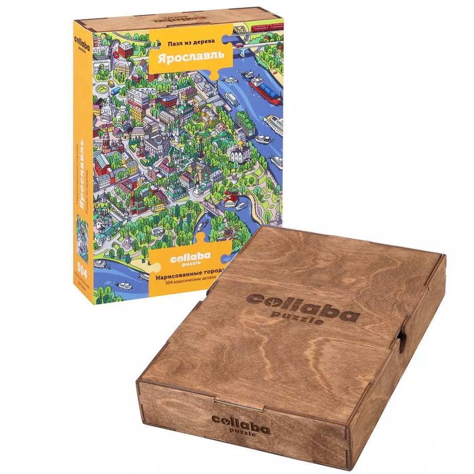 Ярославль. Деревянный пазл. — Изображение №3 — Иллюстрация, Графика на Dprofile