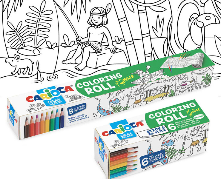 Coloring Rolls, рулонные раскраски для Carioca — Иллюстрация, Графика на Dprofile