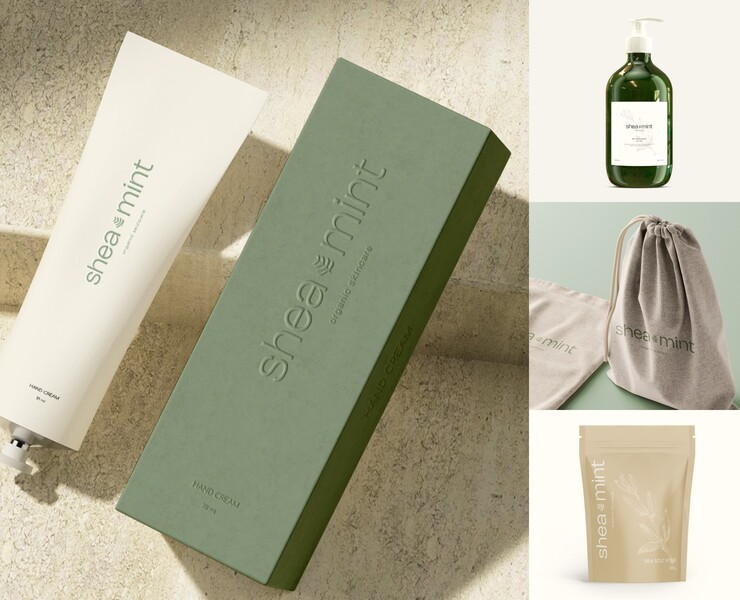Brand Identity for cosmetics brand SheaMint на Dprofile