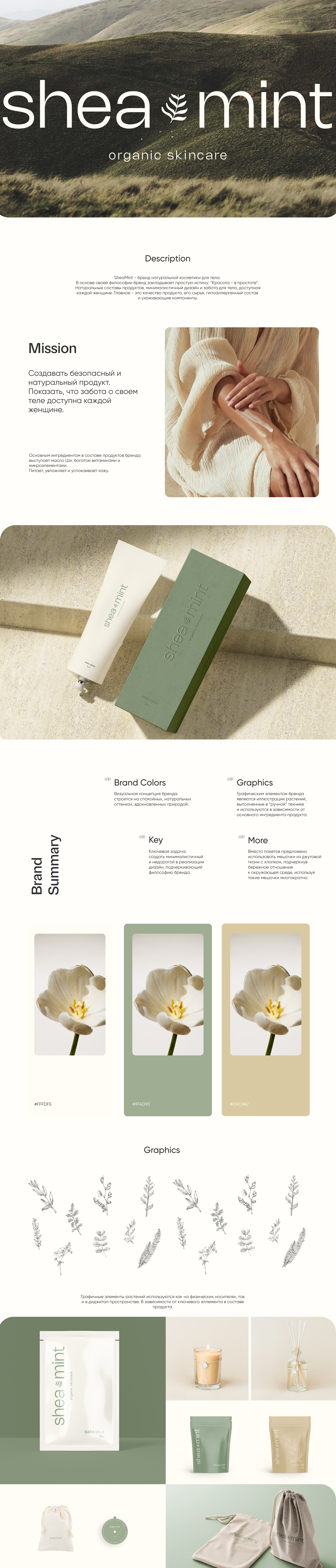 Brand Identity for cosmetics brand SheaMint — Изображение №1 — Брендинг на Dprofile
