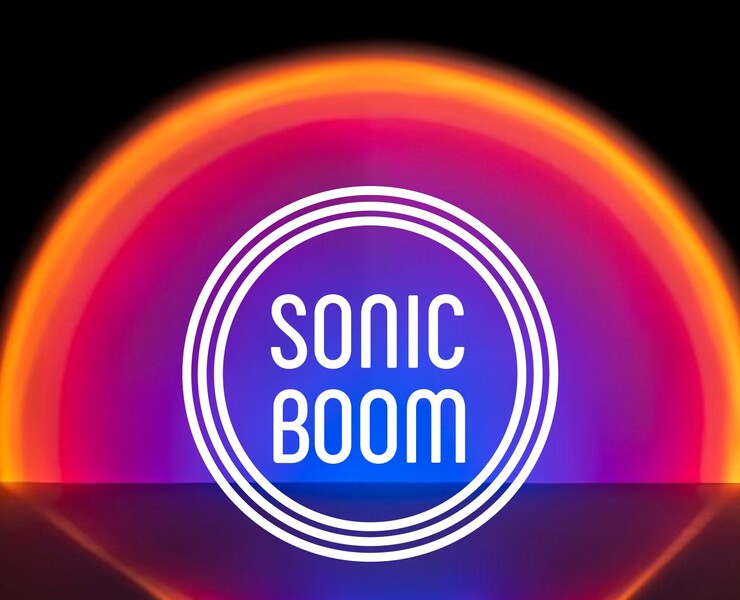 SONIC BOOM логотип и фирменный стиль для магазина винила на Dprofile