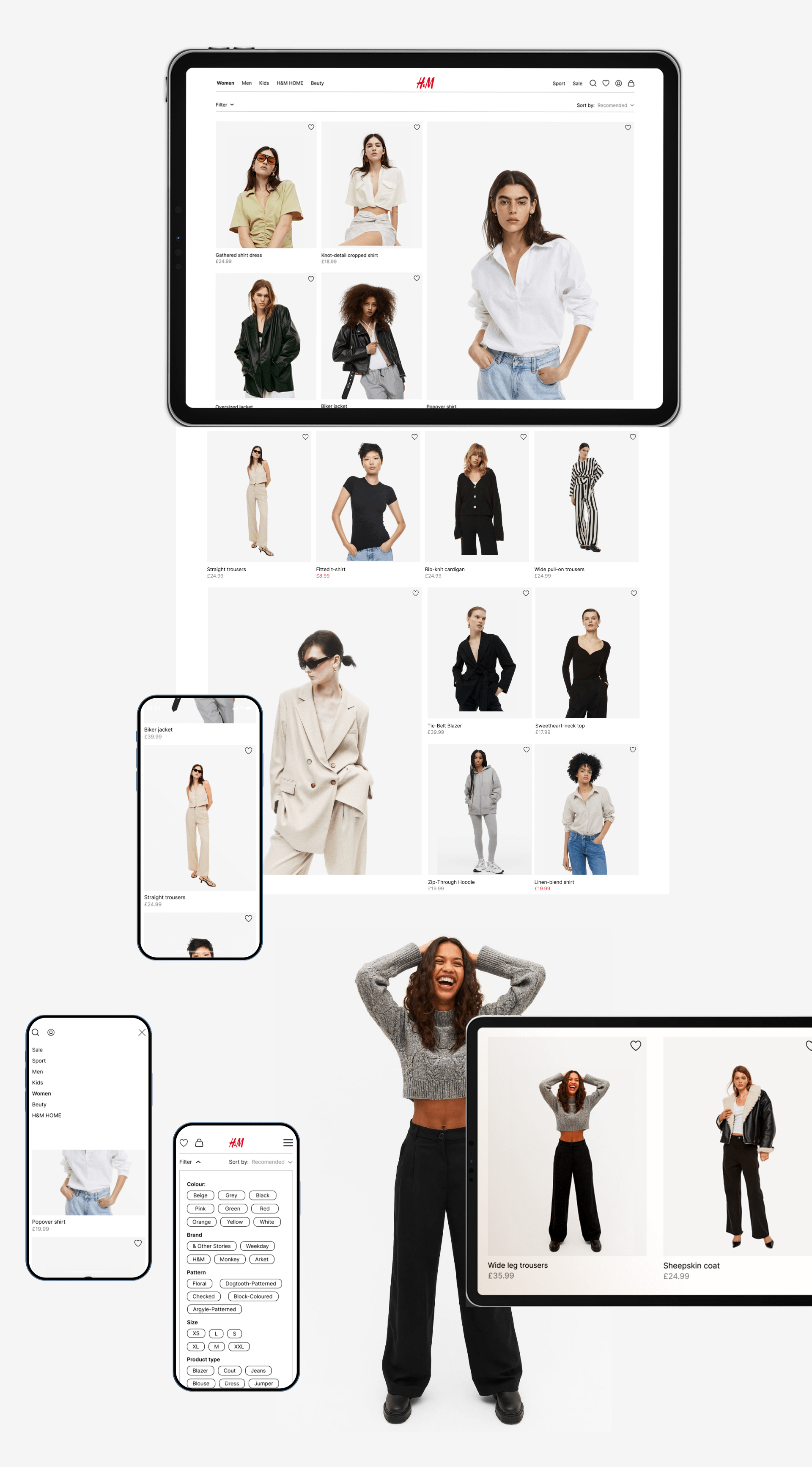 H&M | E-COMMERCE REDESIGN — Изображение №5 — Интерфейсы, Графика на Dprofile