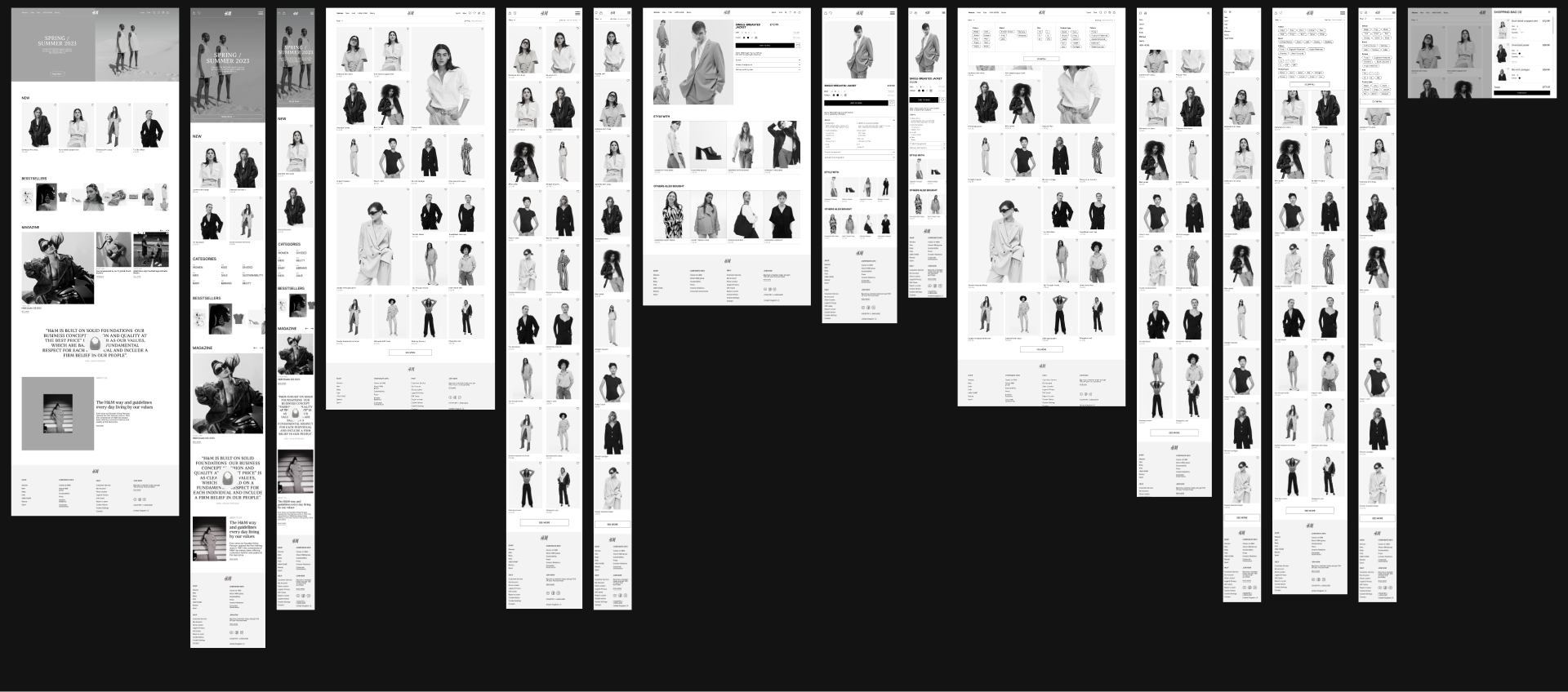H&M | E-COMMERCE REDESIGN — Изображение №4 — Интерфейсы, Графика на Dprofile