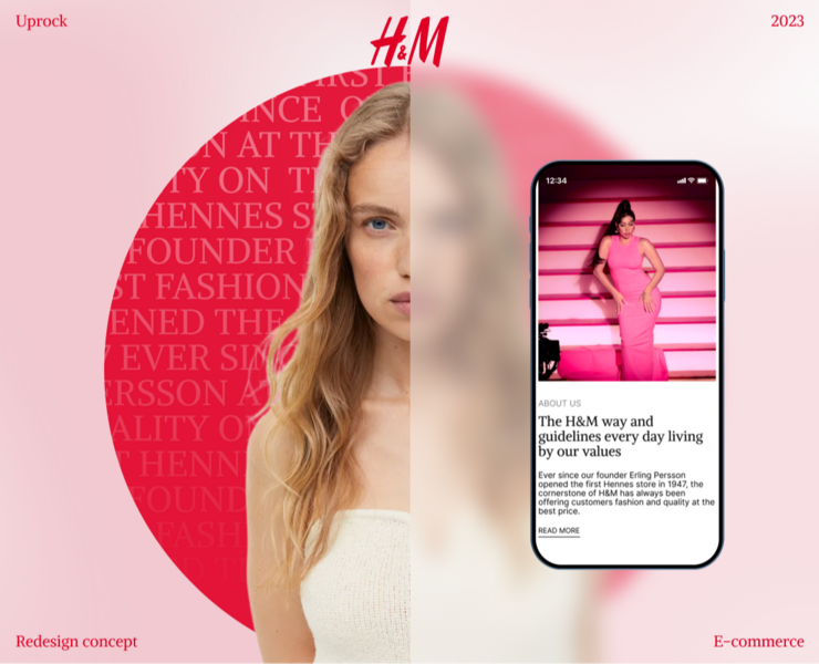 H&M | E-COMMERCE REDESIGN — Интерфейсы, Графика на Dprofile