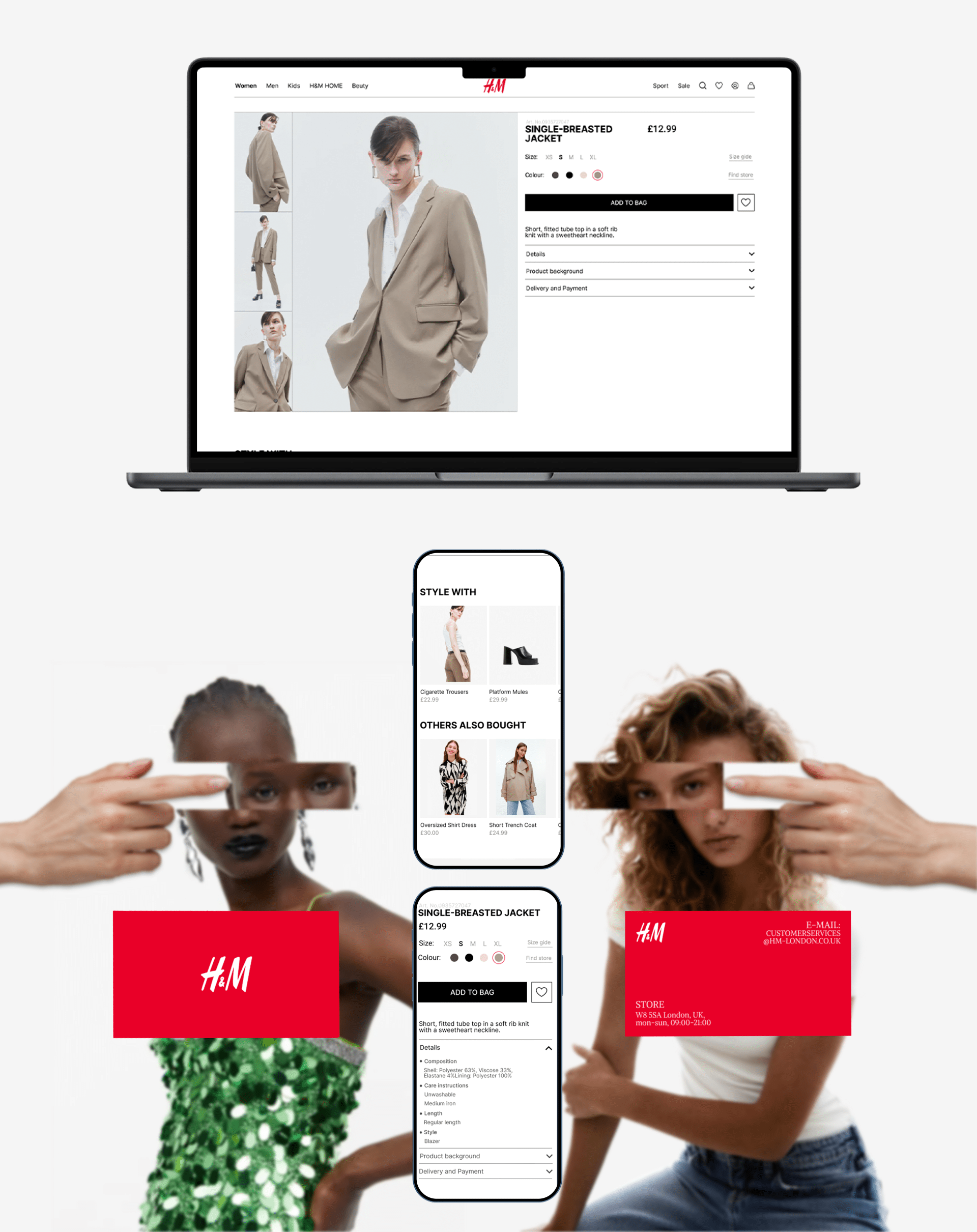 H&M | E-COMMERCE REDESIGN — Изображение №7 — Интерфейсы, Графика на Dprofile