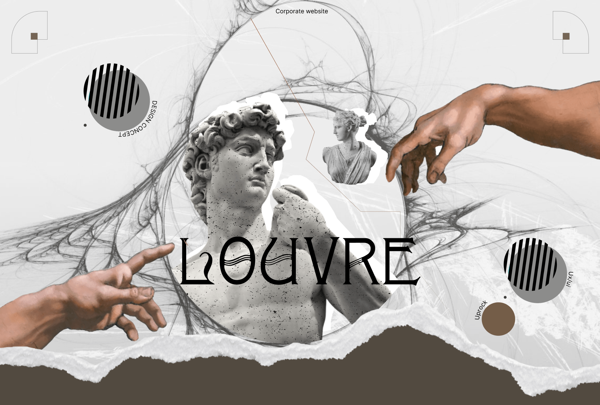 LOUVRE. Corporate website — Изображение №1 — Интерфейсы, Графика на Dprofile