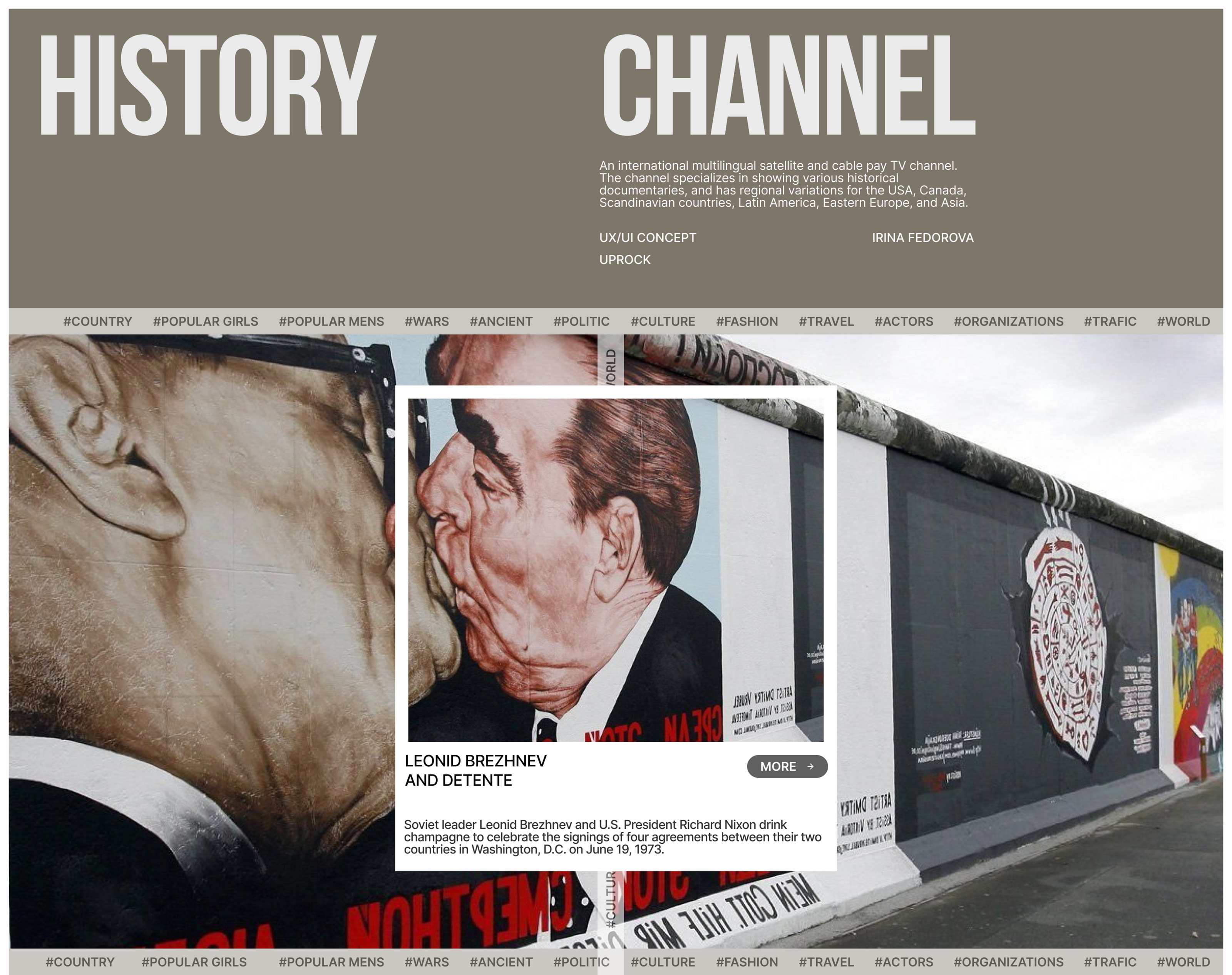 HISTORY CHANNEL website — Изображение №1 — Интерфейсы на Dprofile