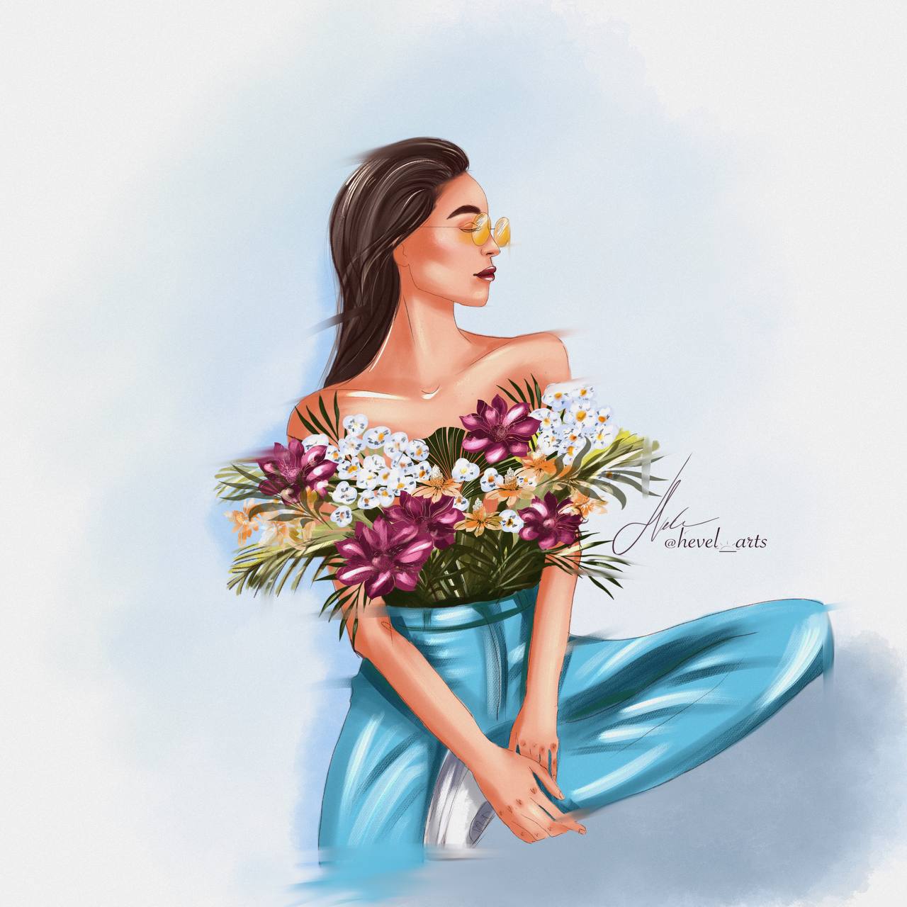 Flowers - cosmetics brand character — Изображение №5 — Иллюстрация, Маркетинг на Dprofile