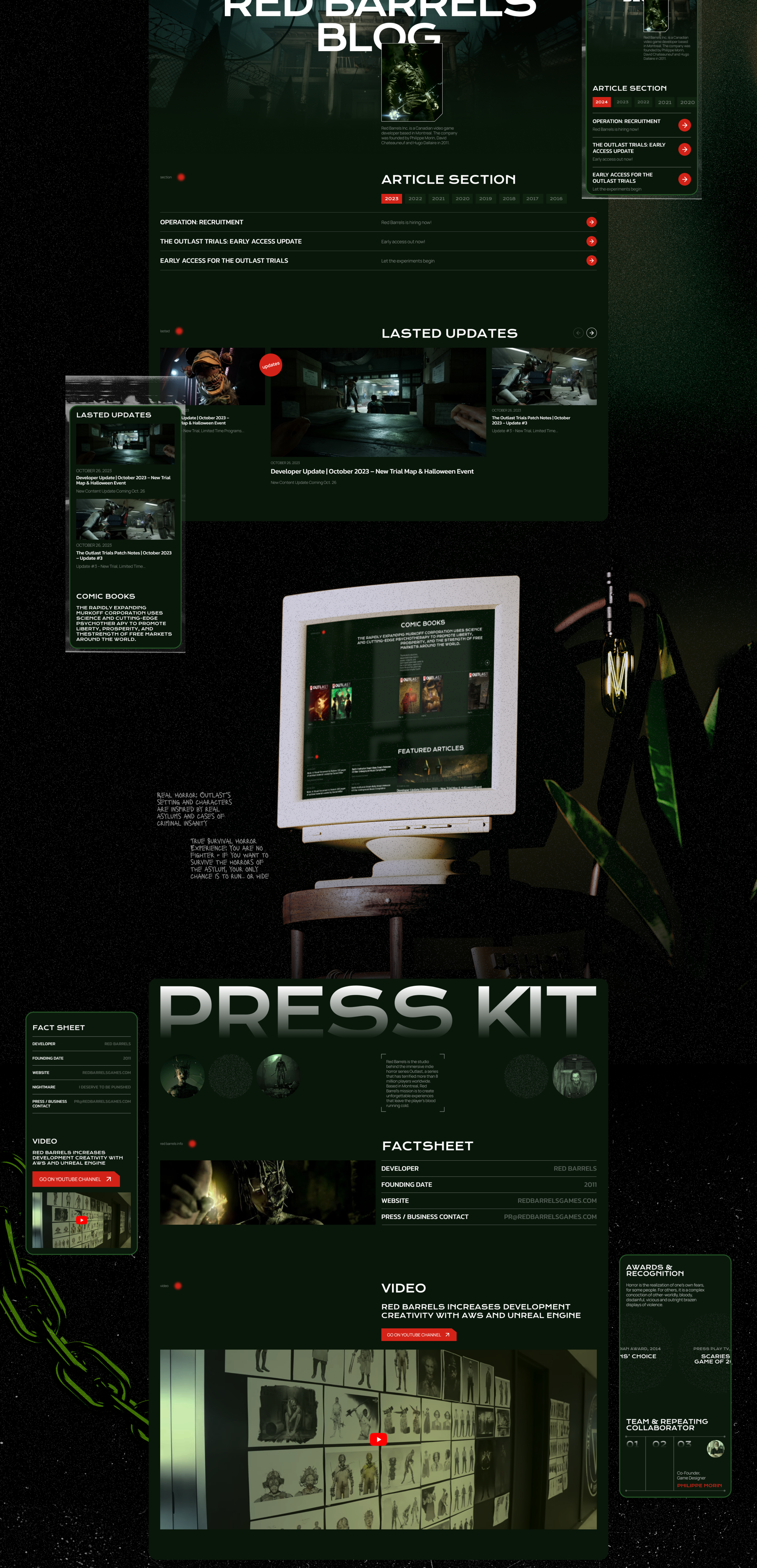 Red Barrels. Corporate website. — Изображение №5 — Графика, Интерфейсы на Dprofile