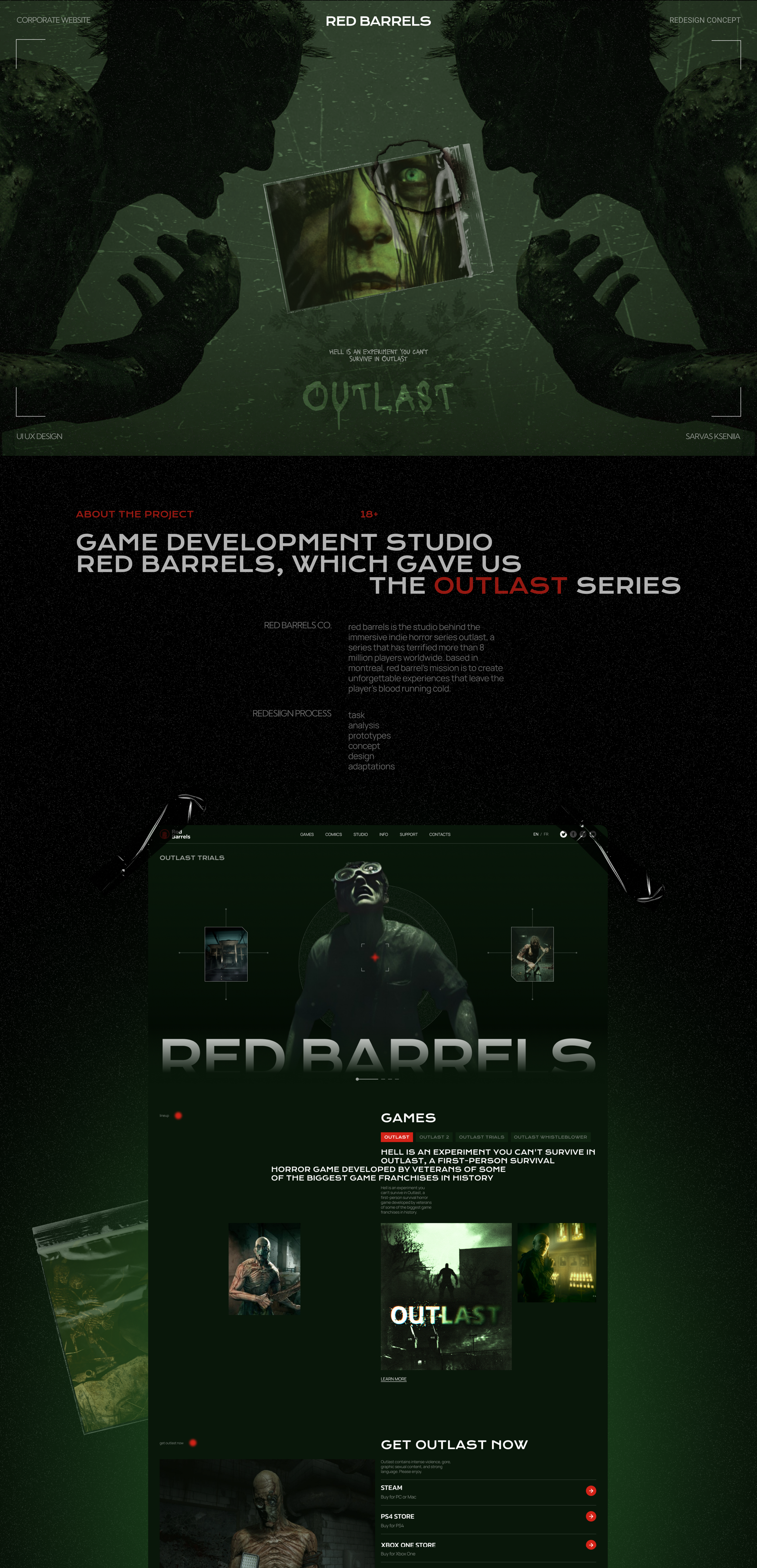 Red Barrels. Corporate website. — Изображение №1 — Графика, Интерфейсы на Dprofile