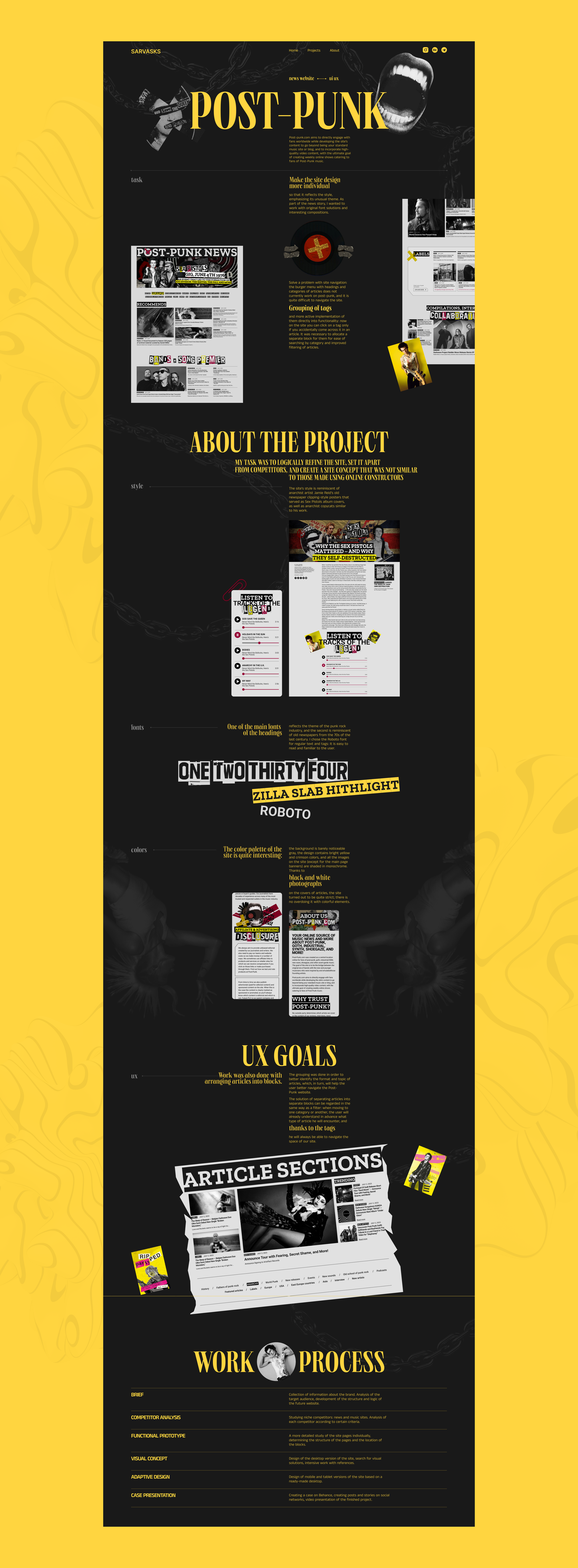 PERSONAL PORTFOLIO WEBSITE UI UX — Изображение №6 — Брендинг, Интерфейсы на Dprofile