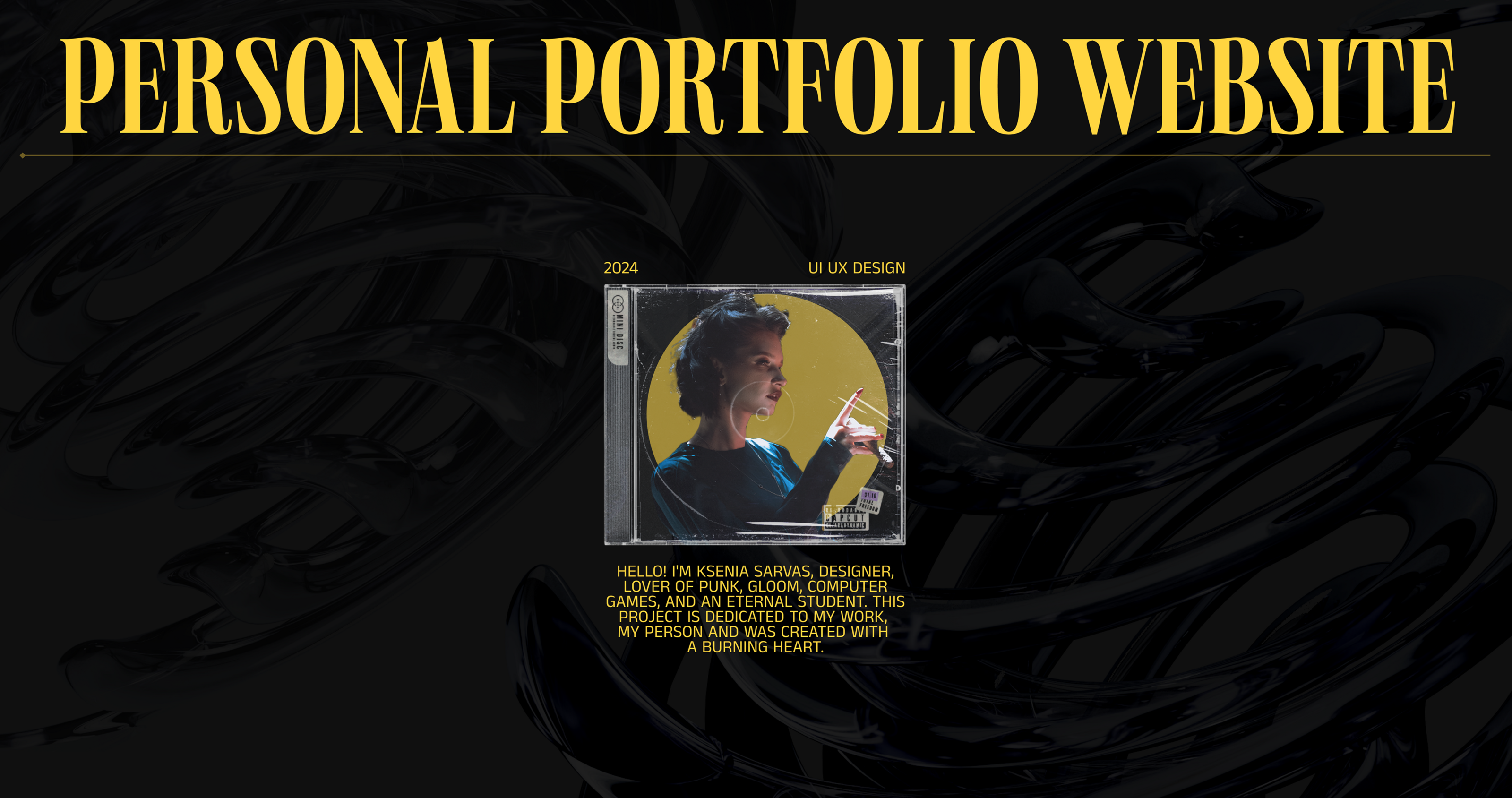 PERSONAL PORTFOLIO WEBSITE UI UX — Изображение №1 — Брендинг, Интерфейсы на Dprofile