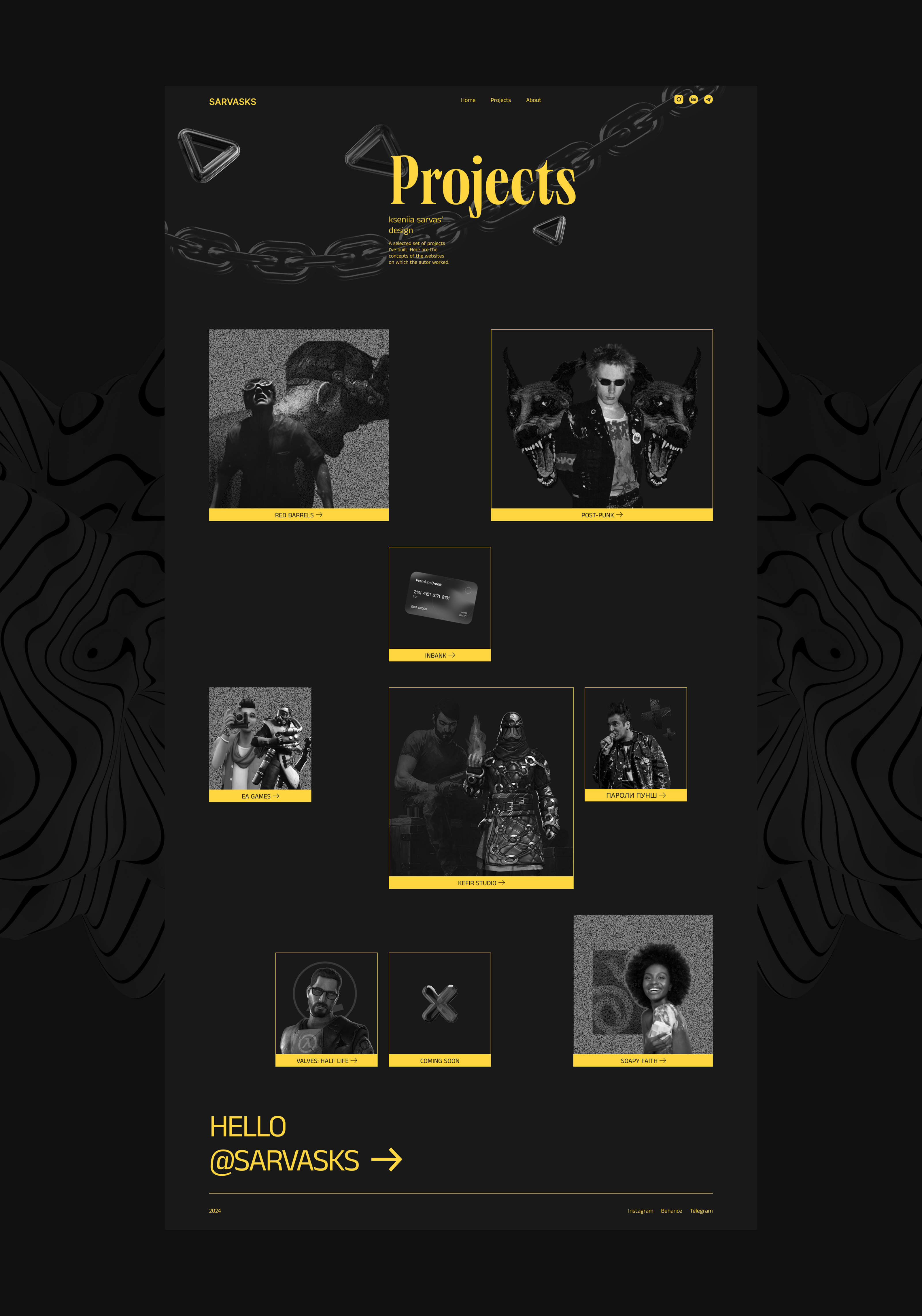 PERSONAL PORTFOLIO WEBSITE UI UX — Изображение №4 — Брендинг, Интерфейсы на Dprofile